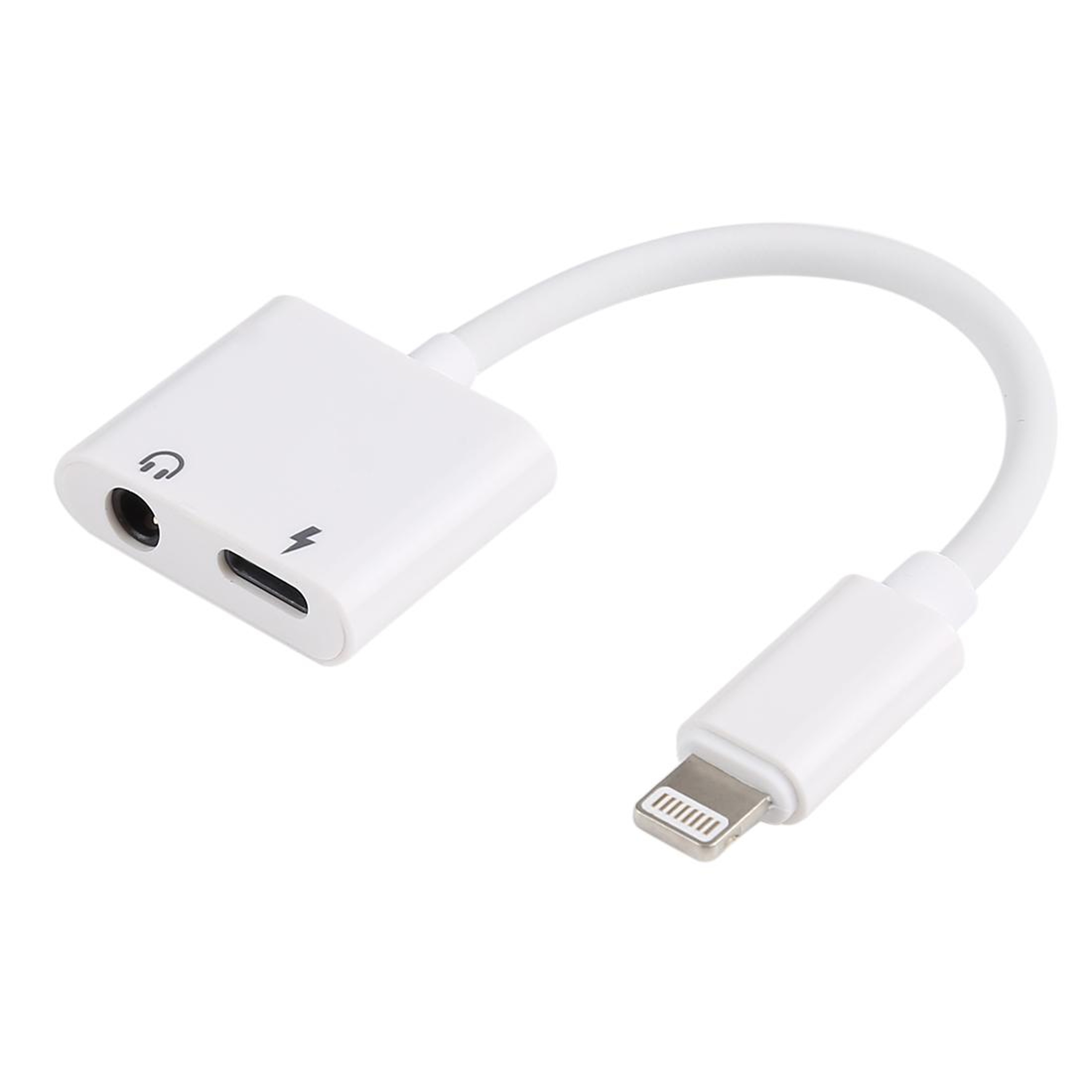 2 in 1 iPhone Lightning Audio Charging Adapter 8 Pin to 3.5mm Splitter for Music & Charging – view 2