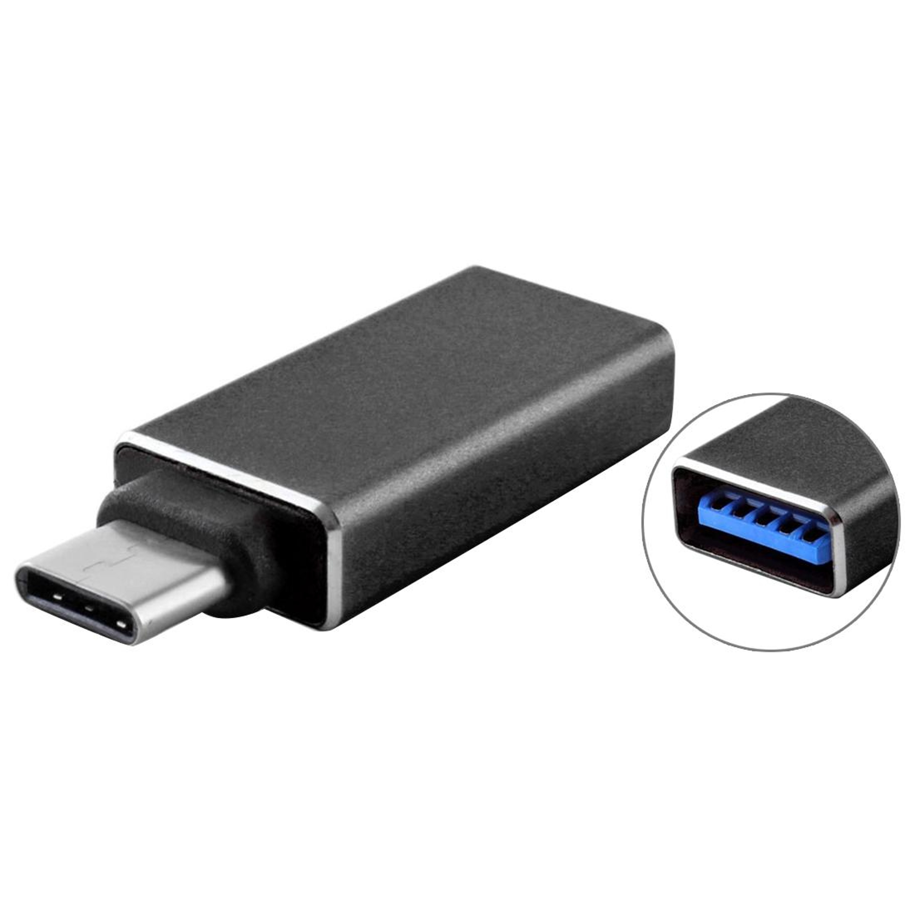 USB 3.0 to USB-C Adapter Converter for MacBook Chromebook Pixel Fast Data Transfer Adapter – view 1
