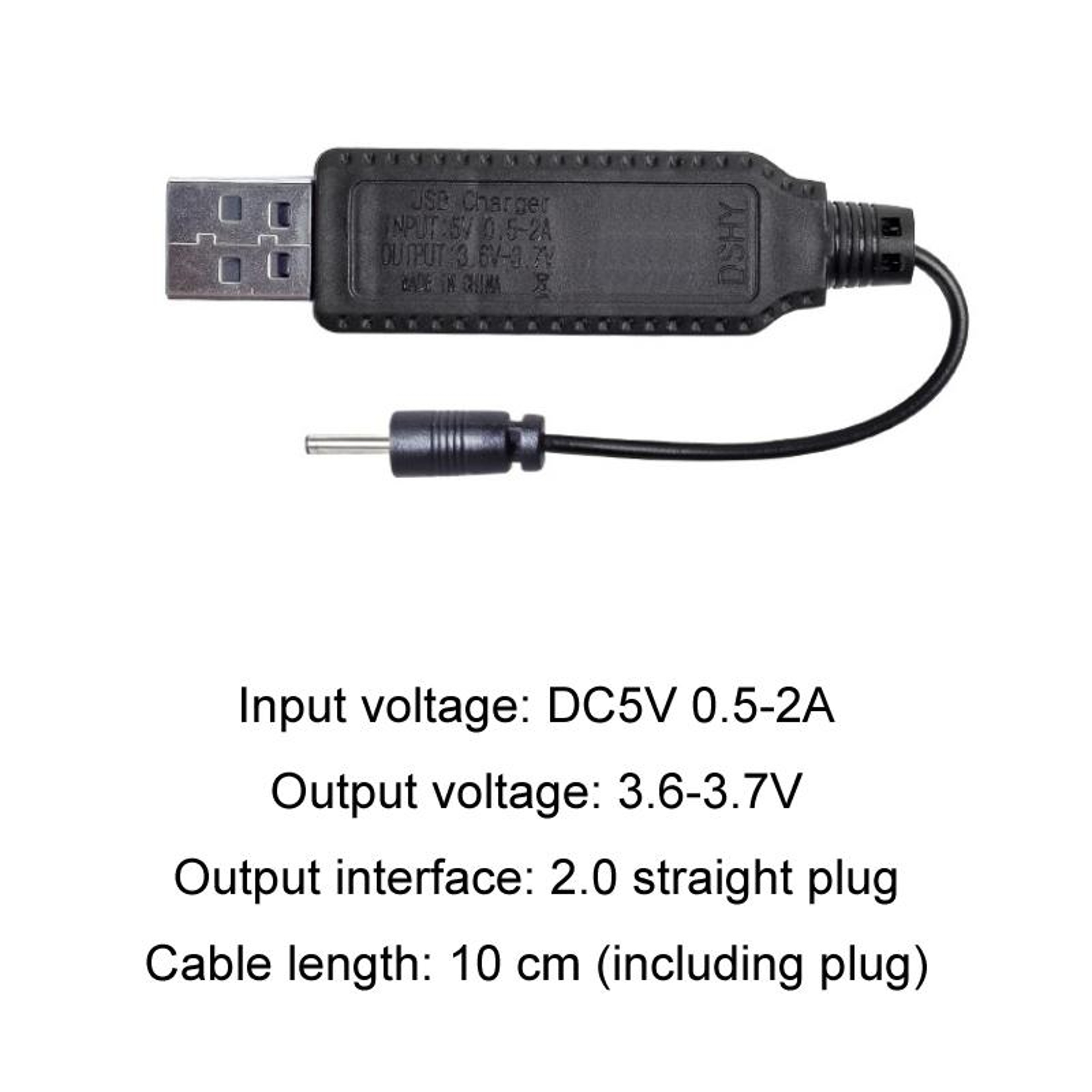 3.7V Lithium Battery Charging Cable JST 2.0 Straight Header with Reverse Polarity Protection 10cm – view 3