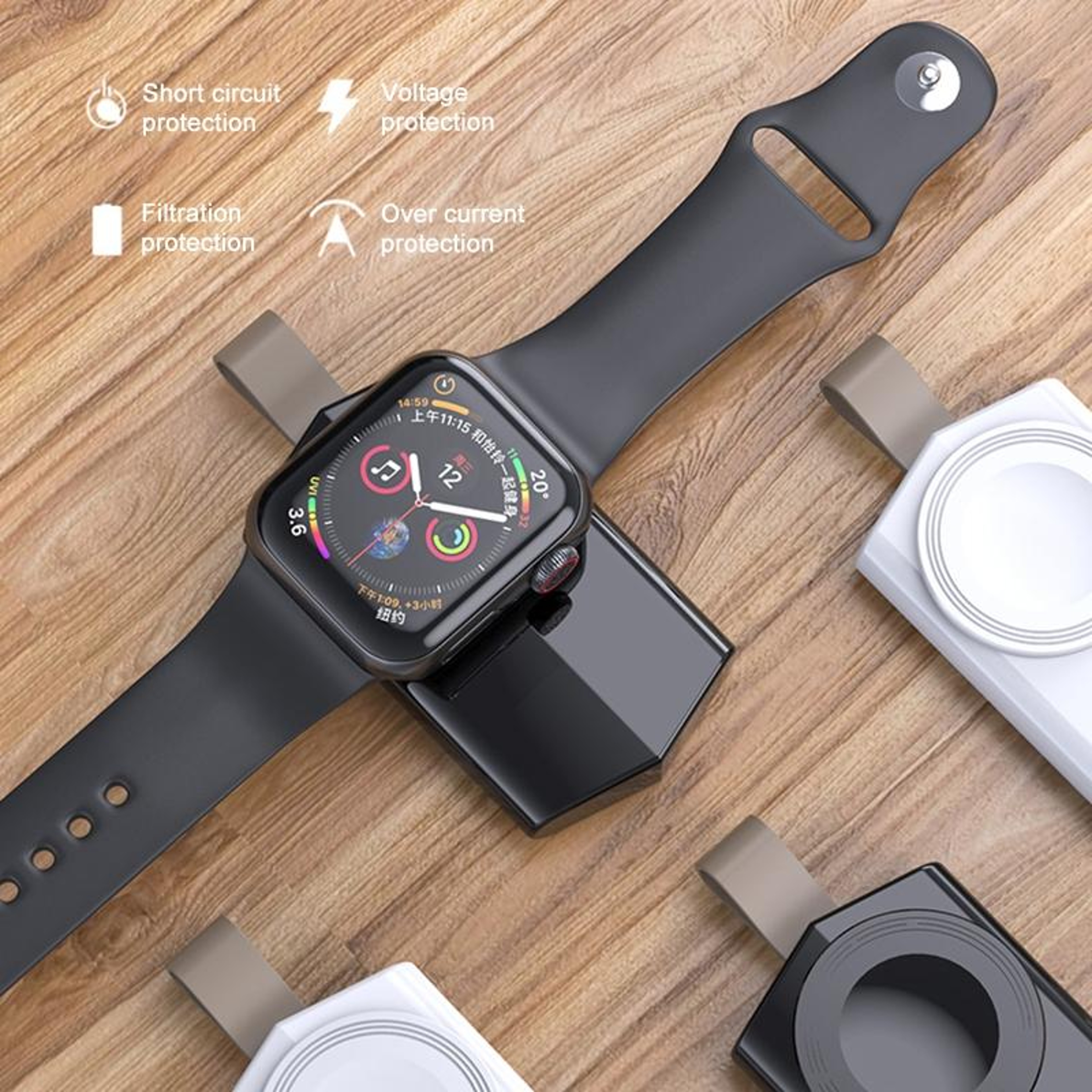 Magnetic Wireless Apple Watch Charger Portable Fast Charging Keychain Dock – view 7