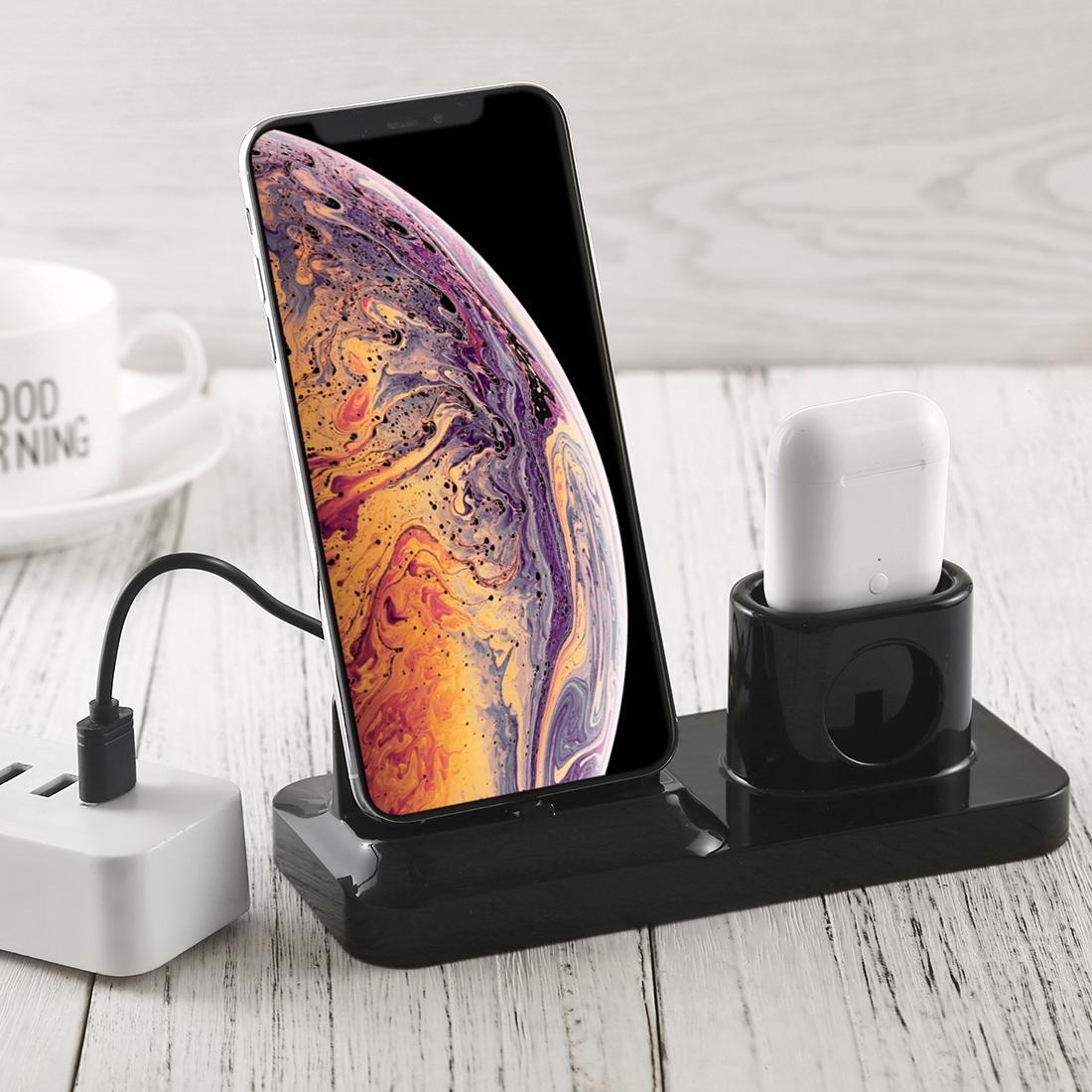 Multi-Interface Charging Dock Phone & Headset Stand Universal Charging Base for Mobile Devices – view 8