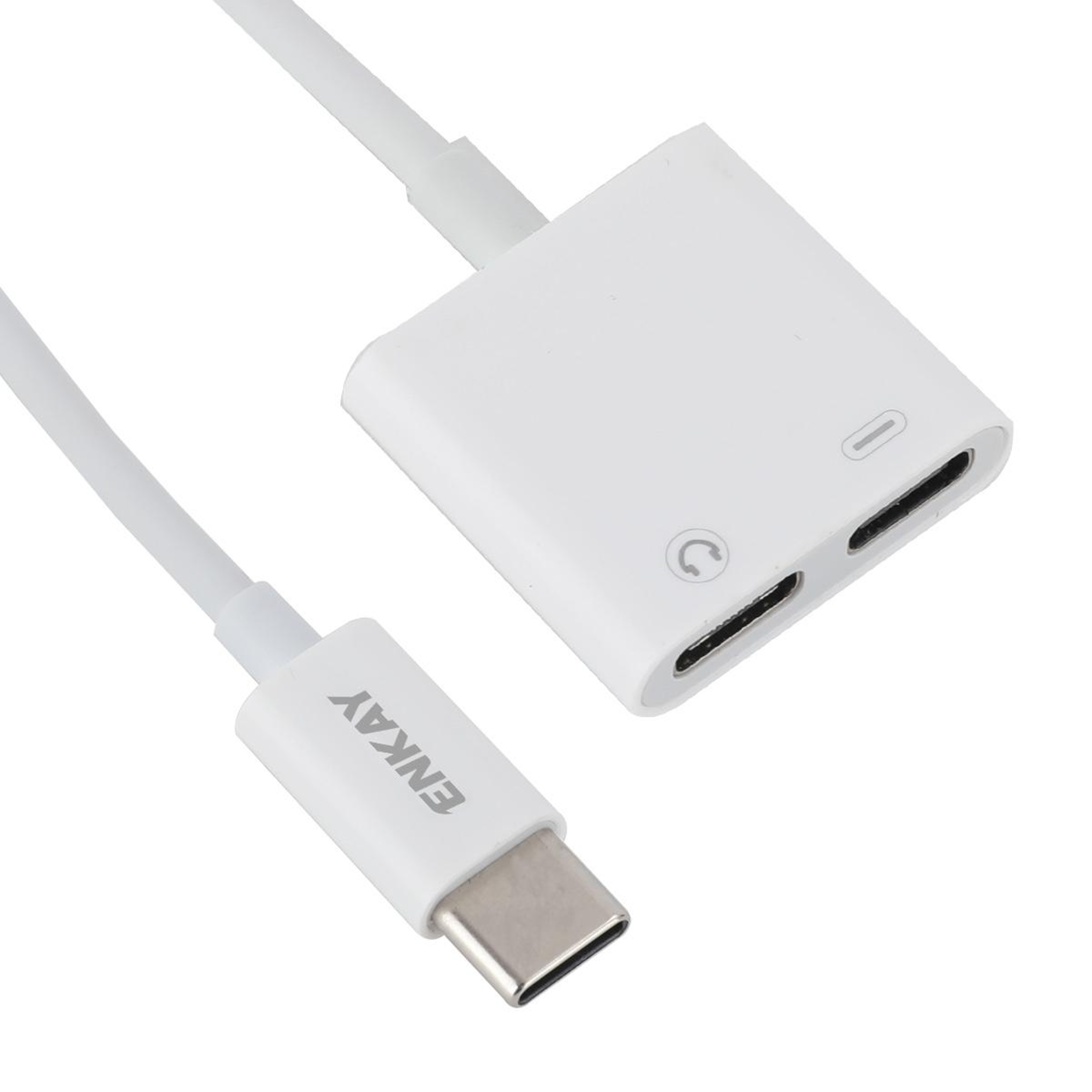 USB-C Splitter Adapter Dual Type-C Headphone & Charging Data Cable for Audio & Power Support – view 3