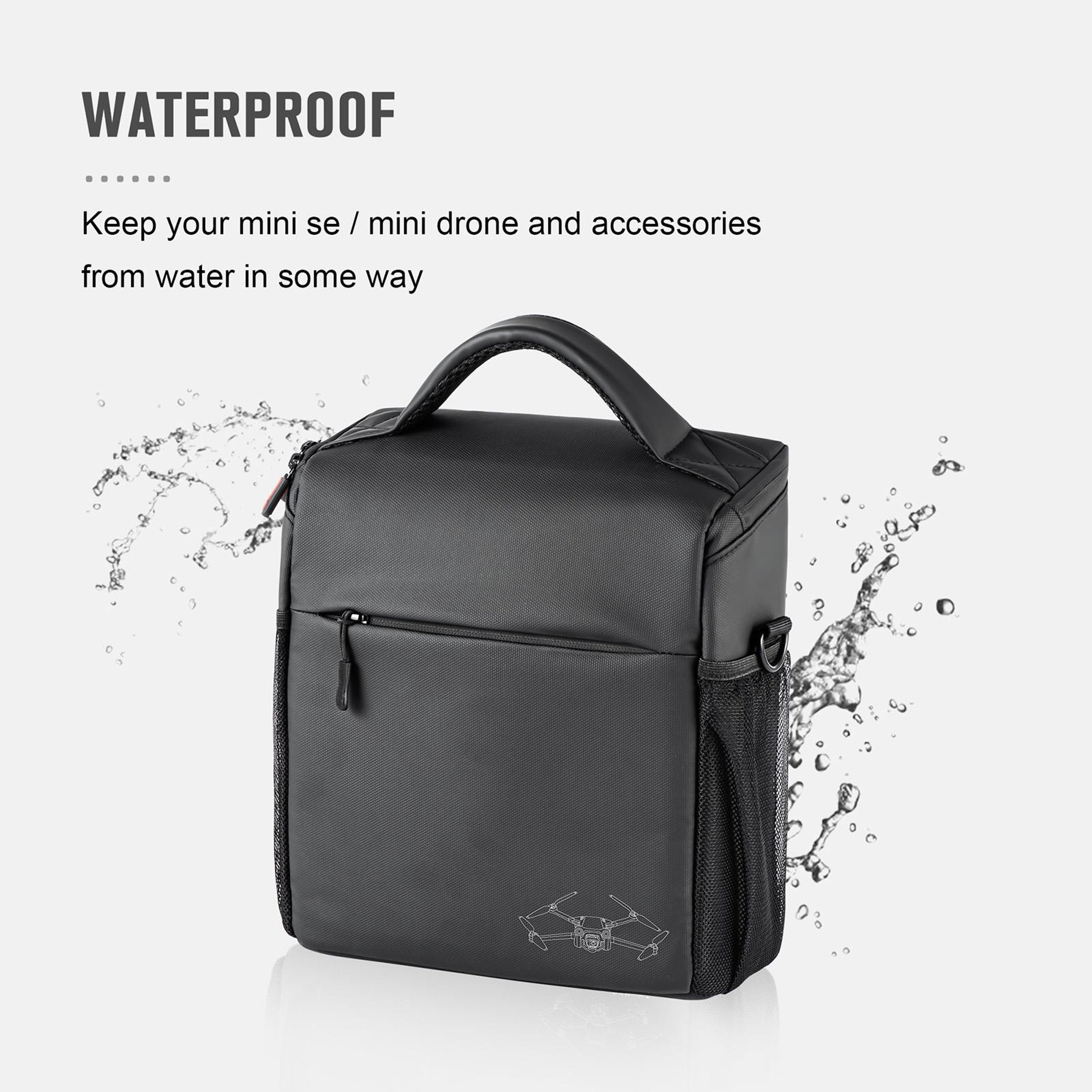 Waterproof Drone Carry Case Shoulder Bag for DJI Mini 3 Pro Air 2S Mini 2 Mavic 3 – view 5