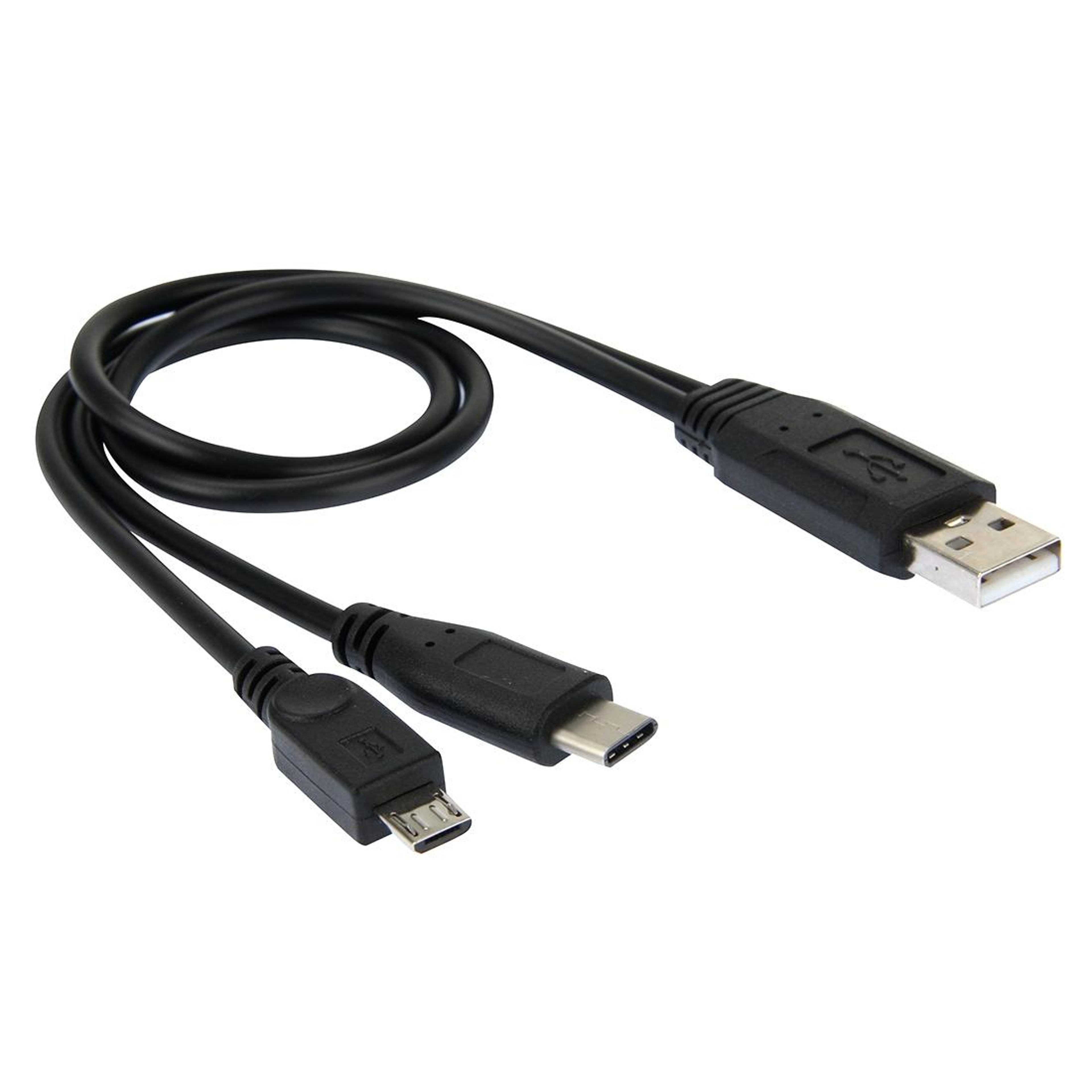 FastSync 3-in-1 USB Data Cable Adapter USB C Micro USB Charger Cable – view 1