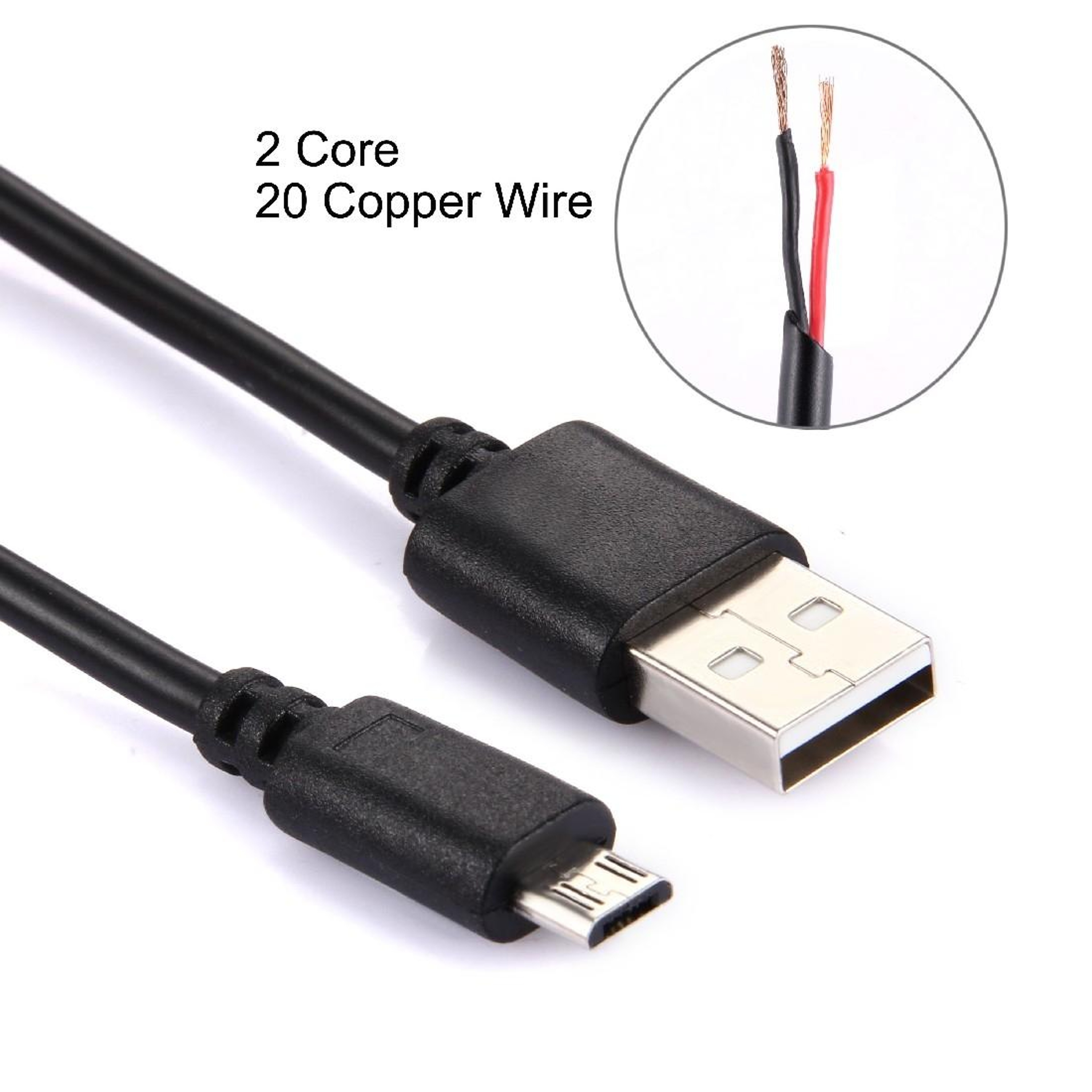 Compact Micro USB Charging Cable 30cm Fast Sync Durable USB 2.0 Cord – view 3
