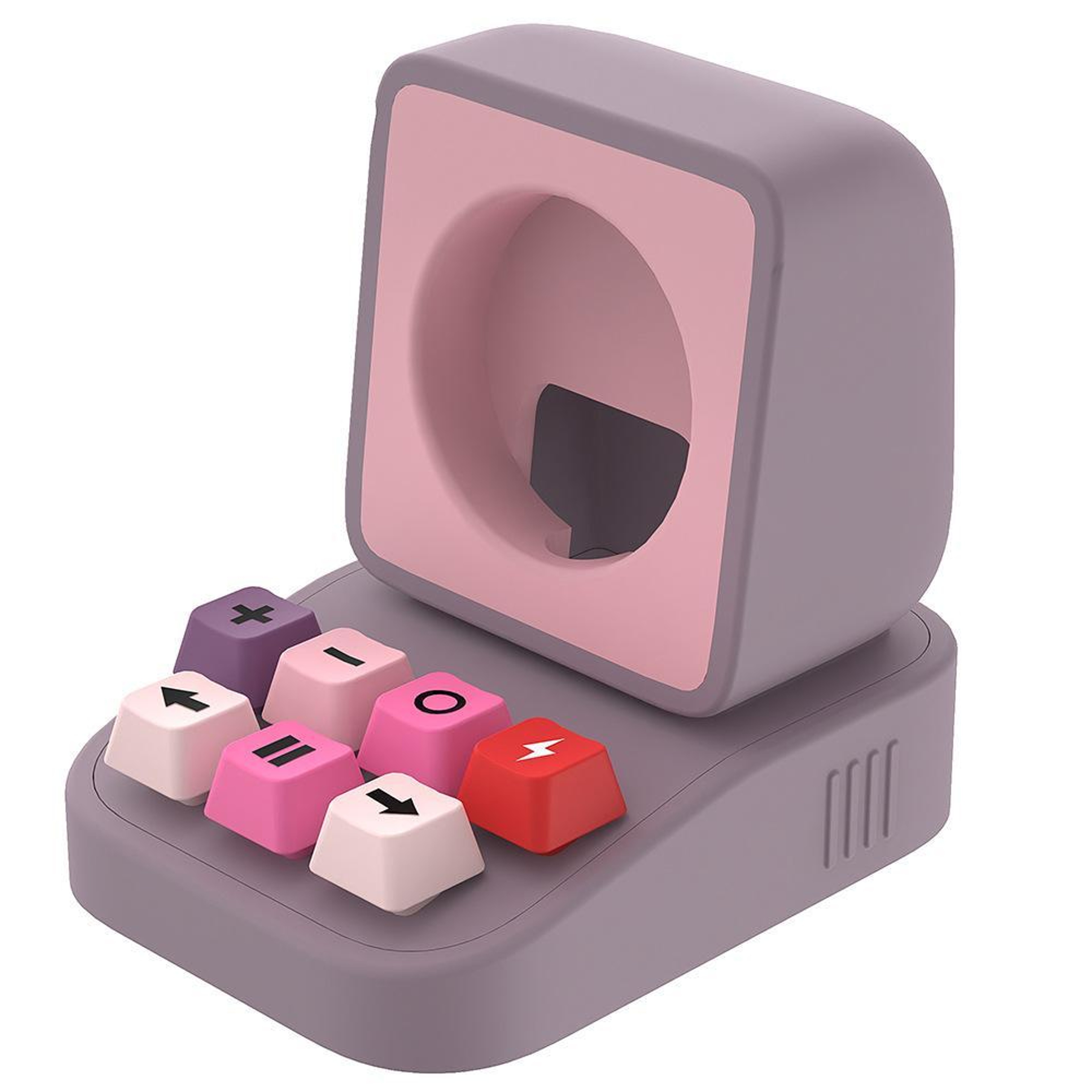 Typewriter Style Apple Watch Charging Stand, Silicone Dock, Wireless Charging Holder for Desk Setup – view 10