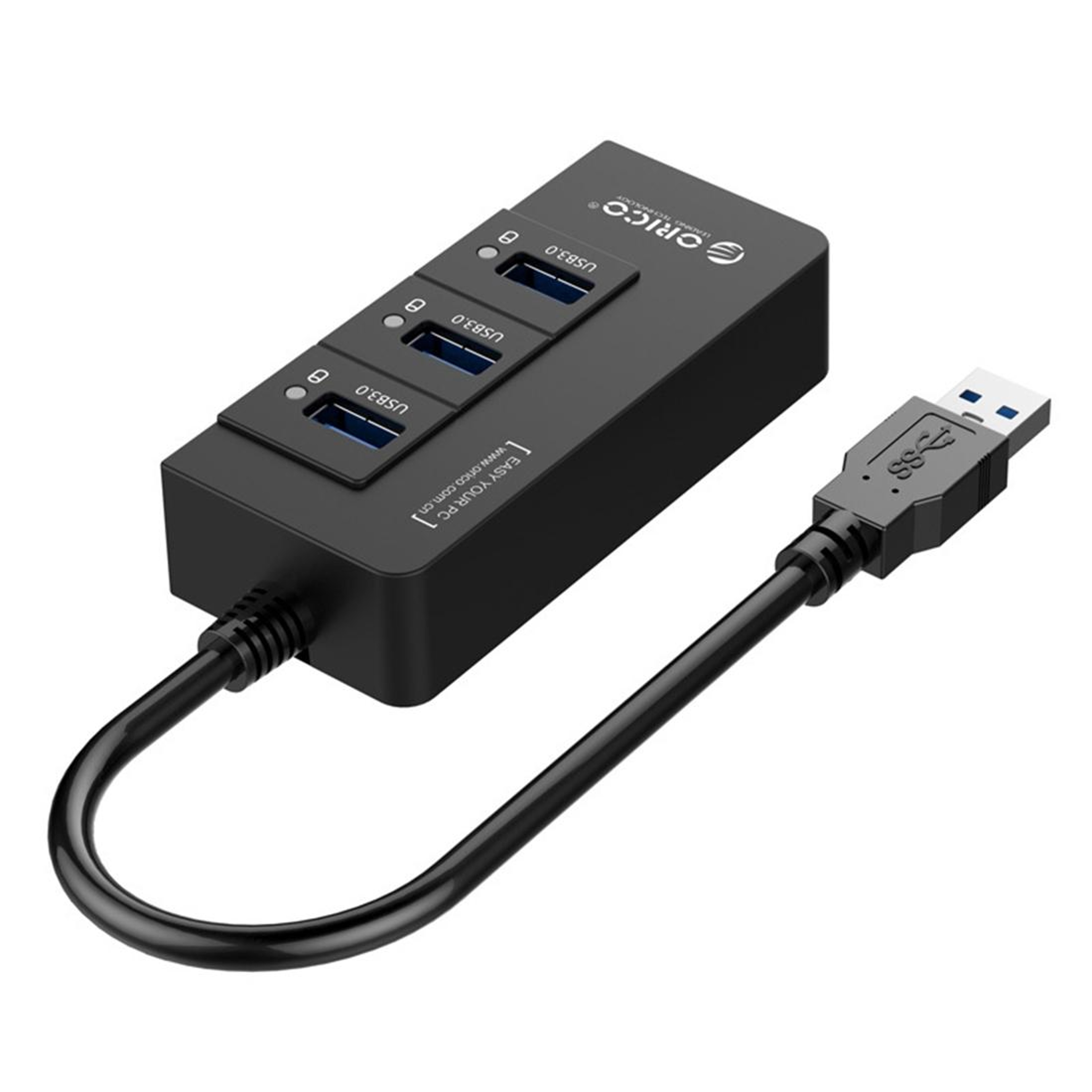 3-Port USB 3.0 Hub with Gigabit Ethernet Adapter, USB to Ethernet RJ45 Network for Laptop Desktop Ultrabook – view 3