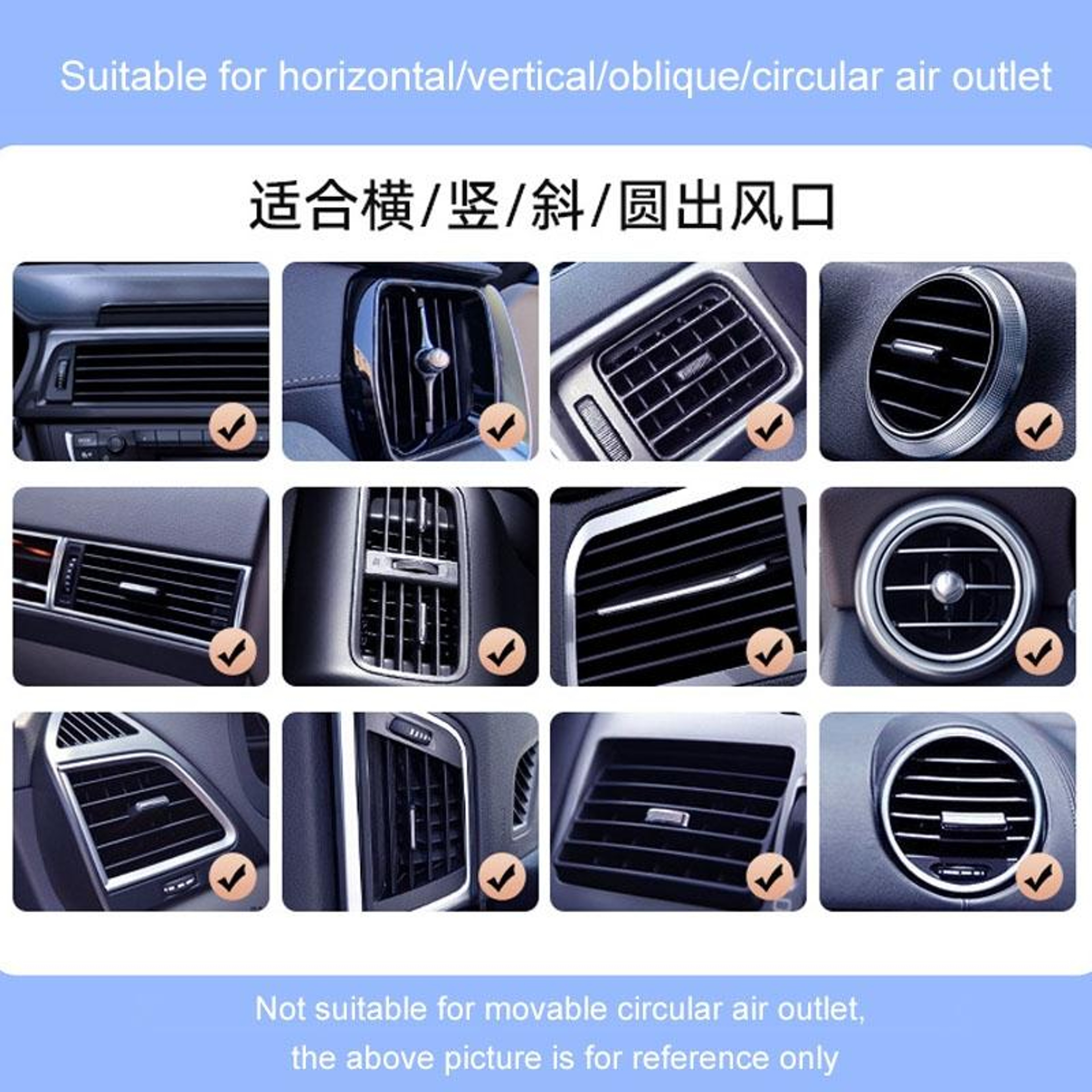 Solar Fast Wireless Car Charger Automatic Clamp Air Vent Phone Holder Navigation Mount – view 11