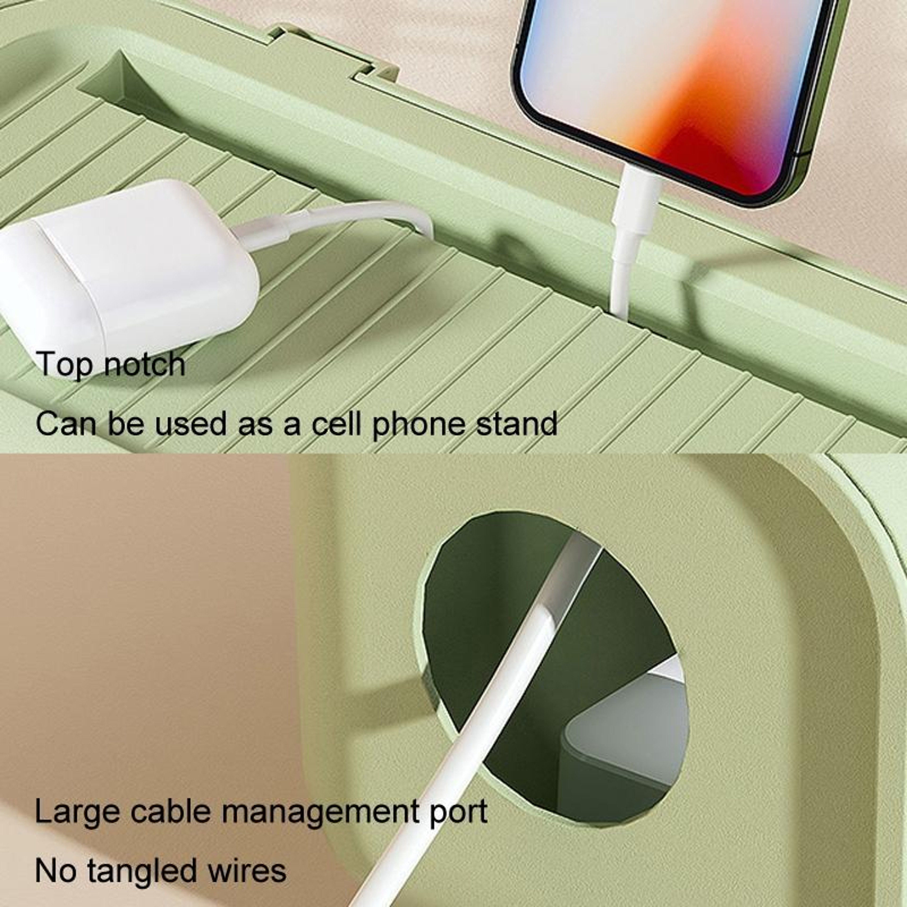 Desktop Cable Management Box Power Strip Storage Box Desk Cable Organizer Dustproof Cover – view 10