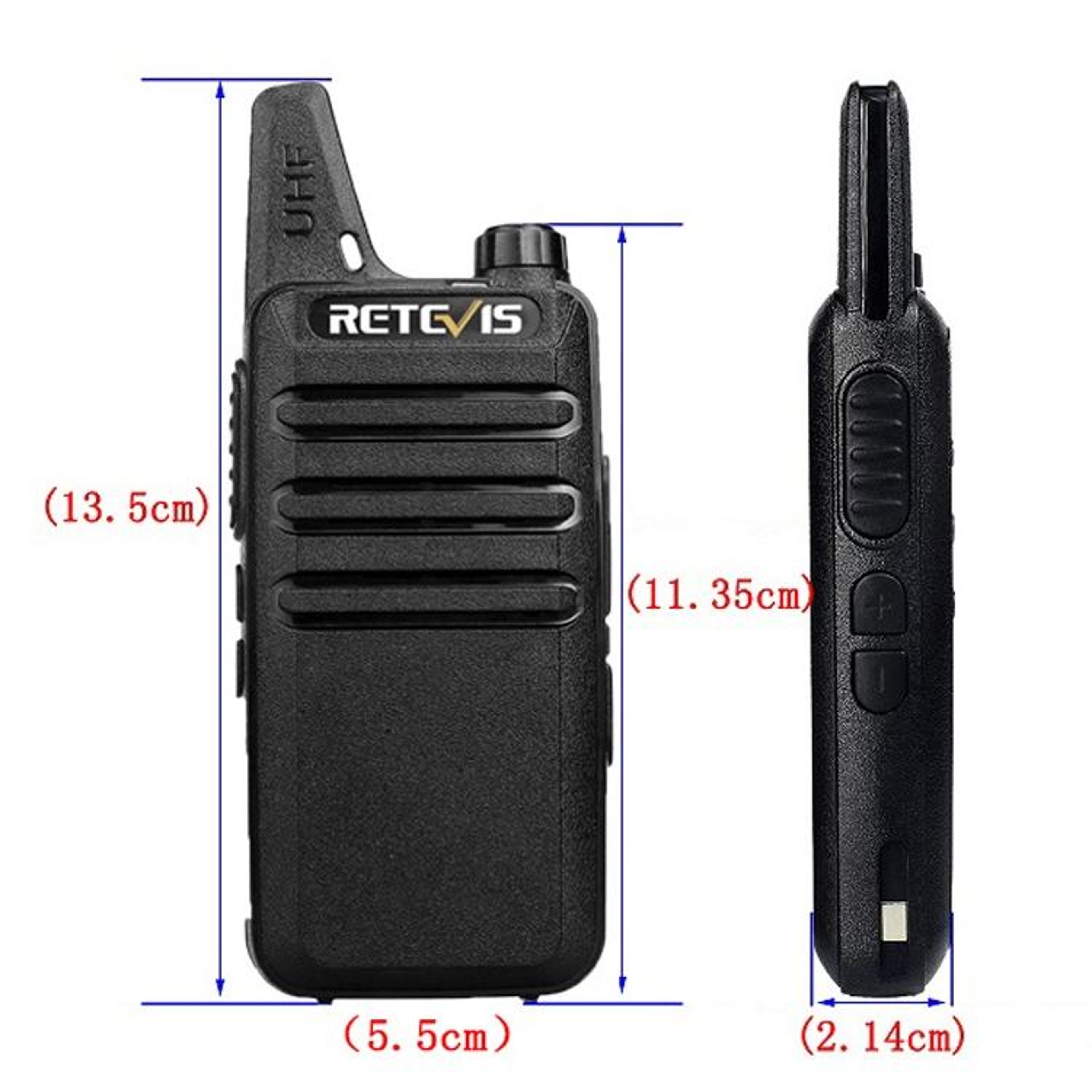 RT22 Mini Walkie Talkie Long Range Two Way Radio for Hotel Security and Team Communication – view 3