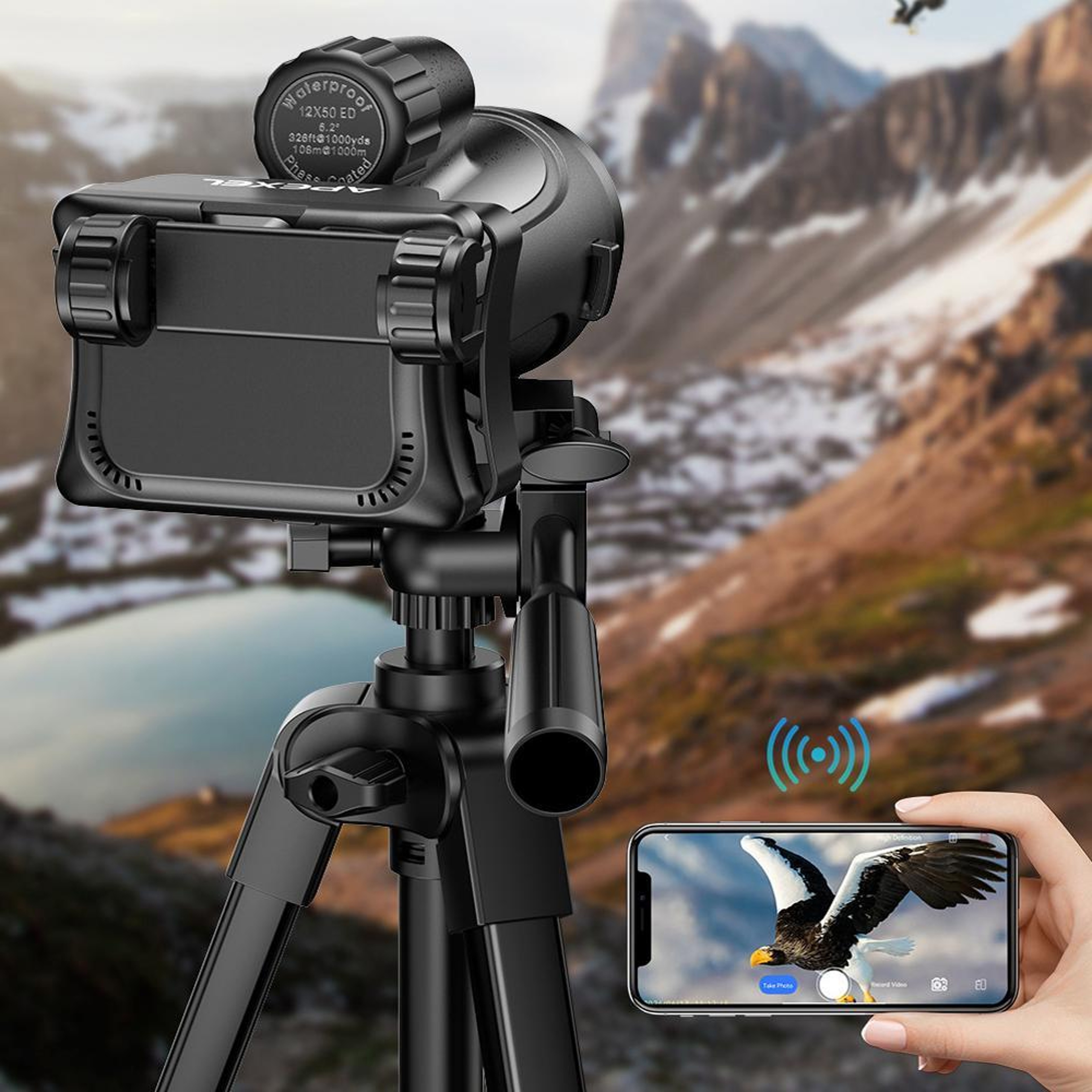 WiFi 2MP Digital Eyepiece Camera for Microscope & Telescope App Control – view 2