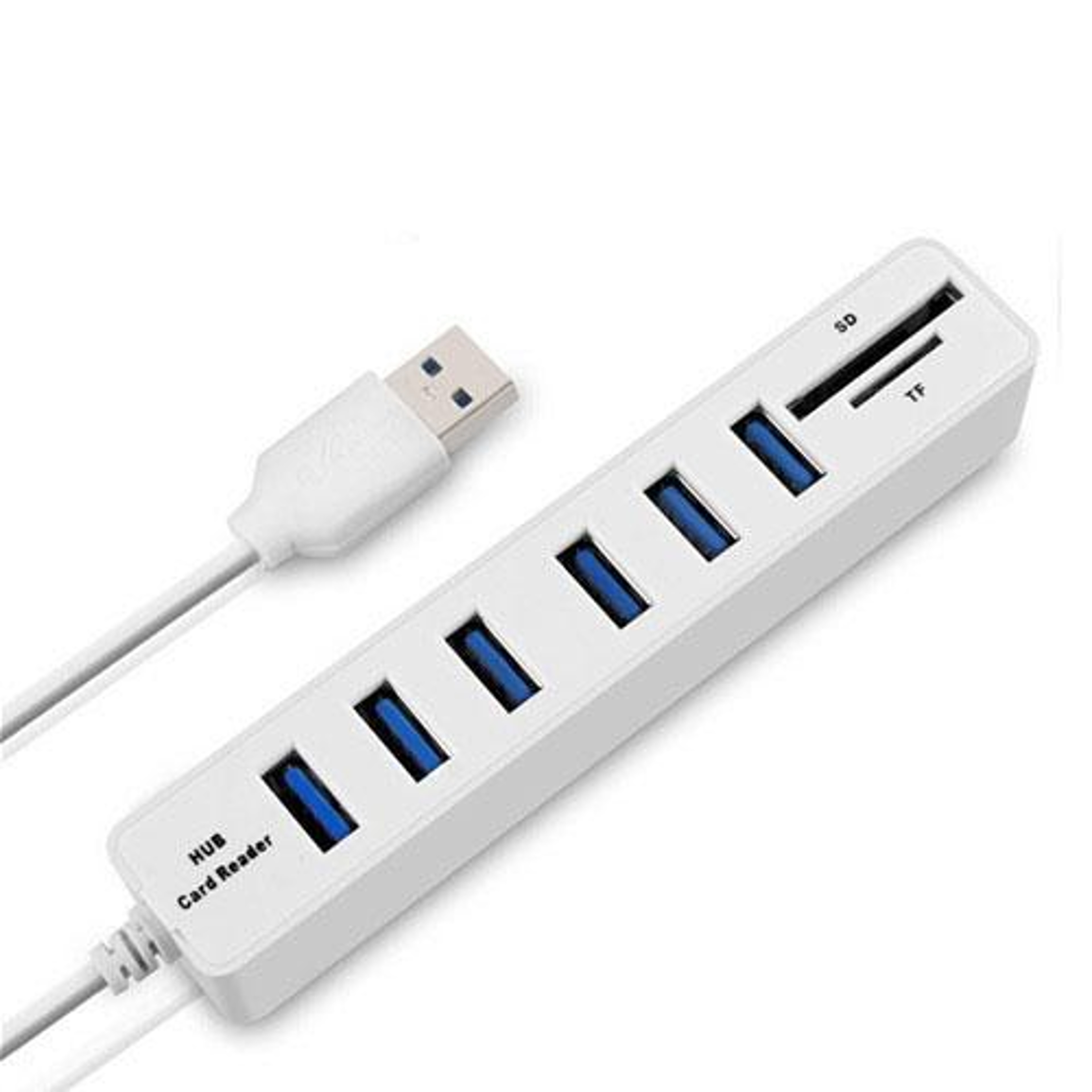 6 Port USB 2.0 Hub with SD TF Card Reader, Multi USB Splitter for Laptop & PC – view 8