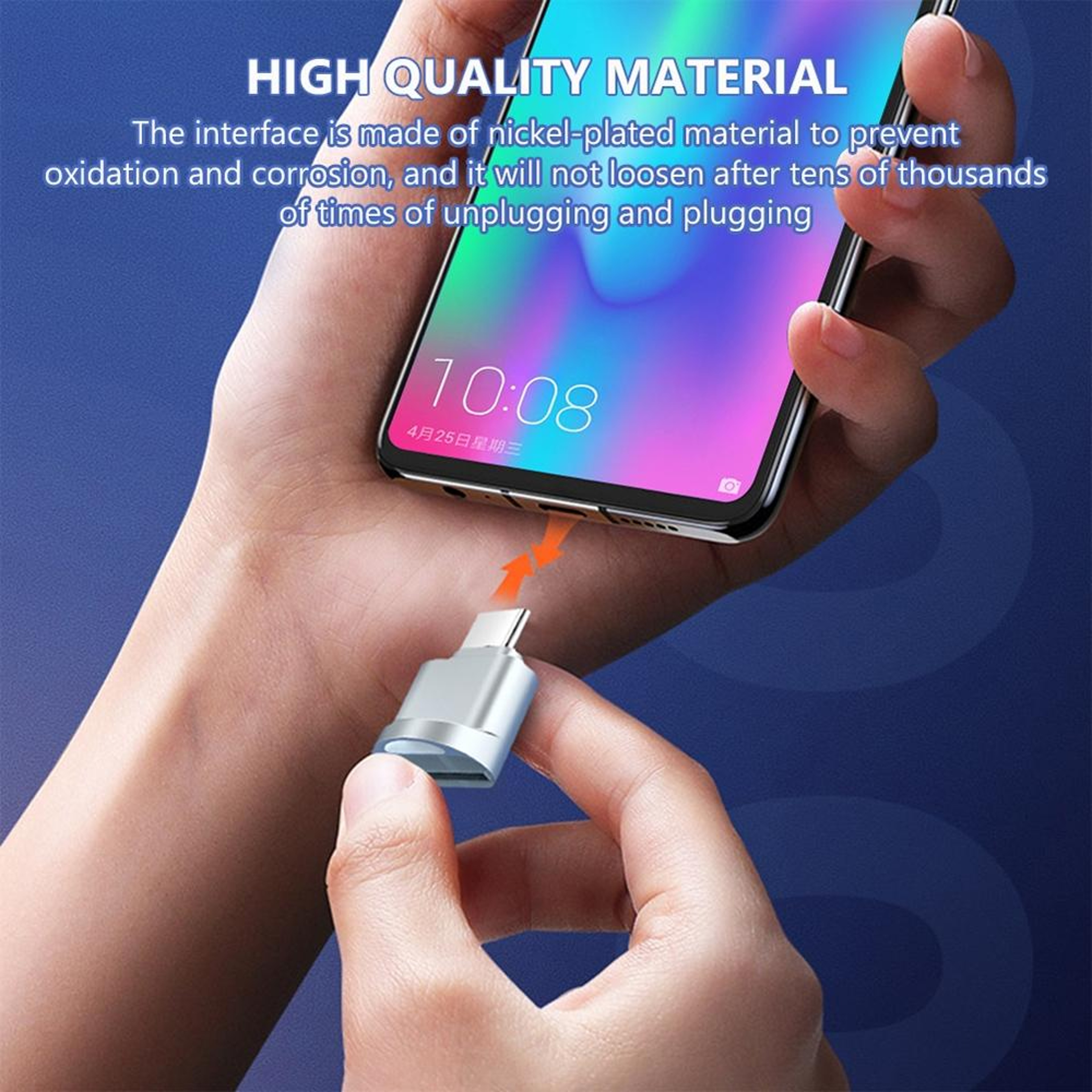 USB C Micro SD Card Reader OTG Adapter Compact Type C Memory Card Reader – view 6