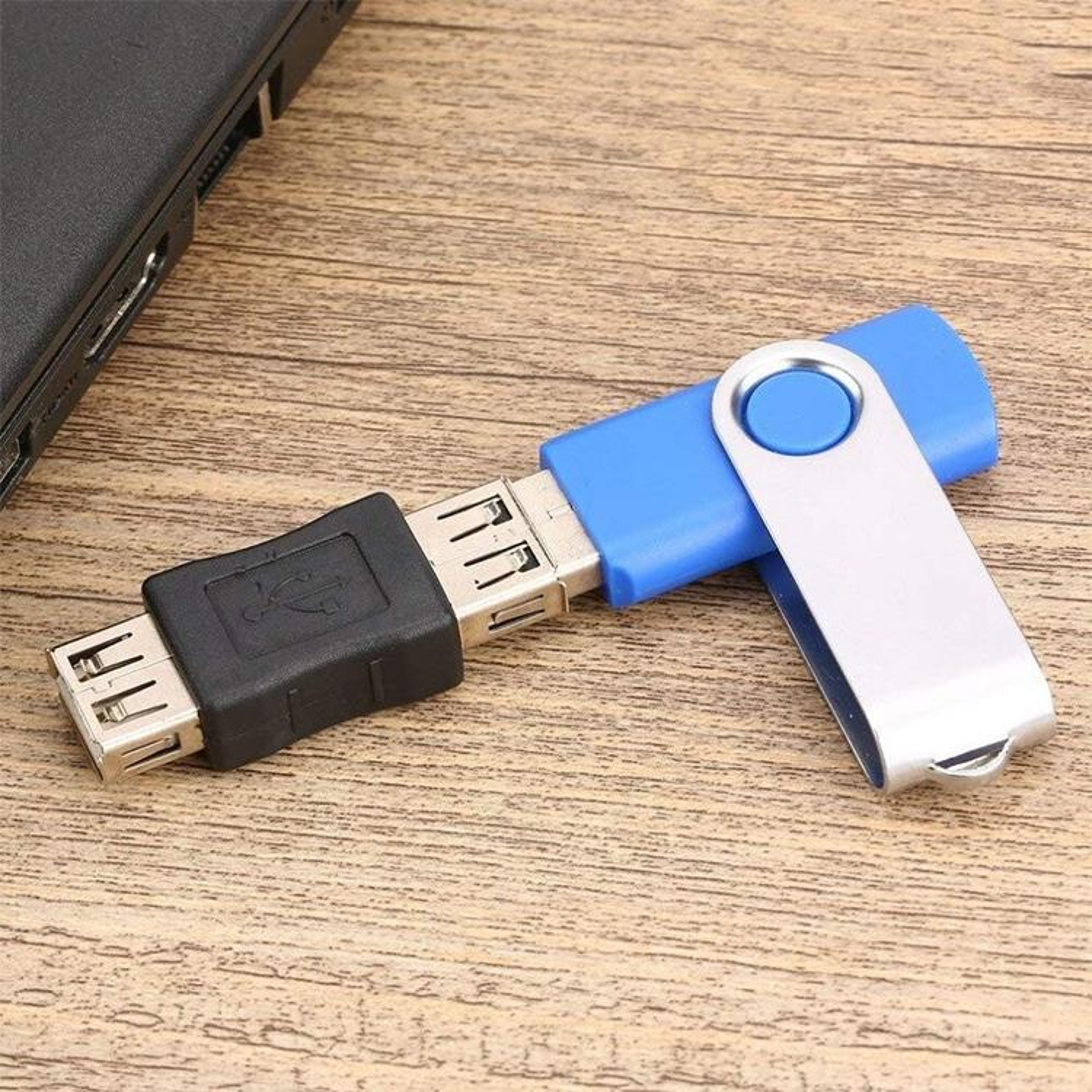 USB Female to Female Adapter 3 Pack USB Coupler Connector for Data Transfer and Charging – view 4