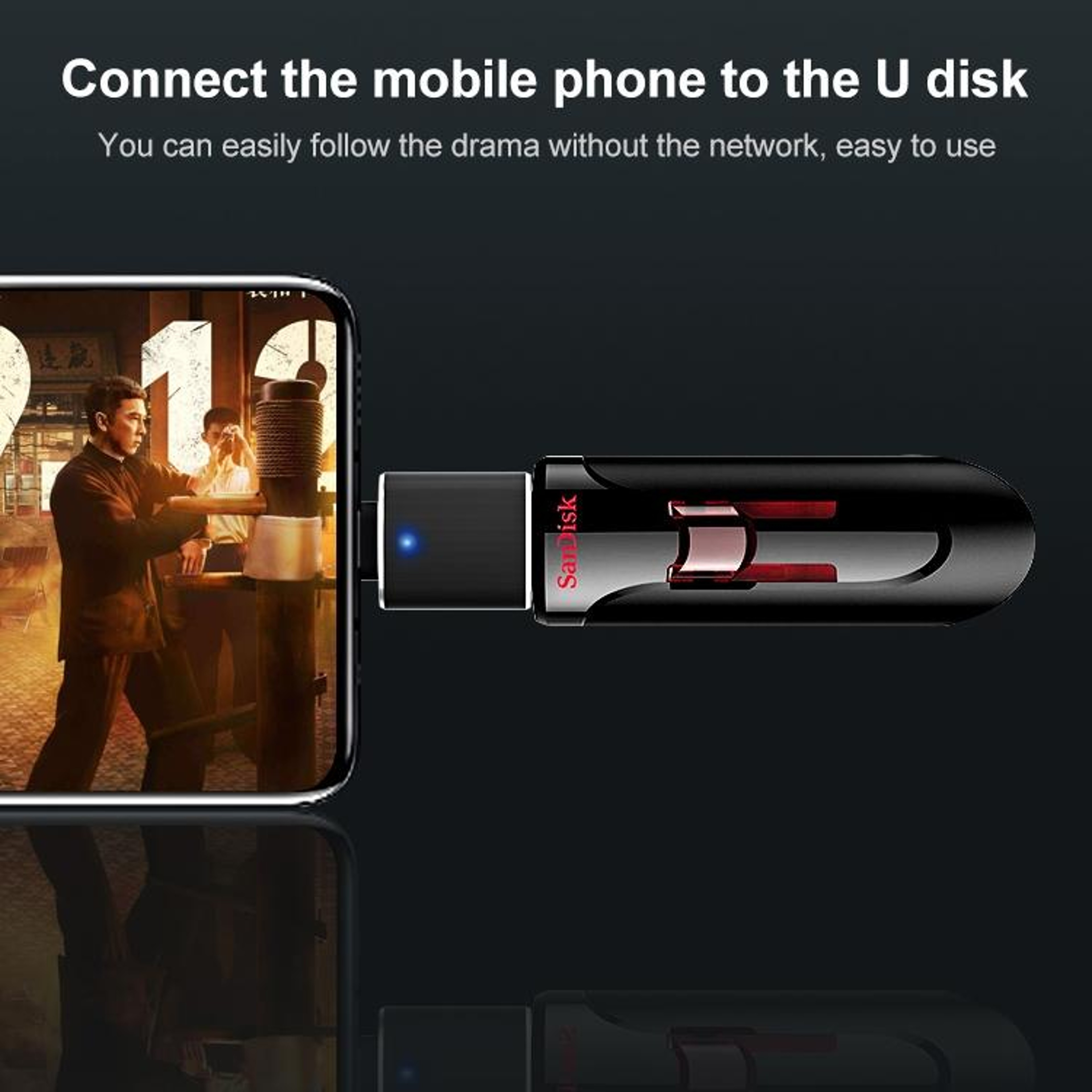 USB to Type-C OTG Adapter for Fast Data Transfer and Plug & Play Use – view 6