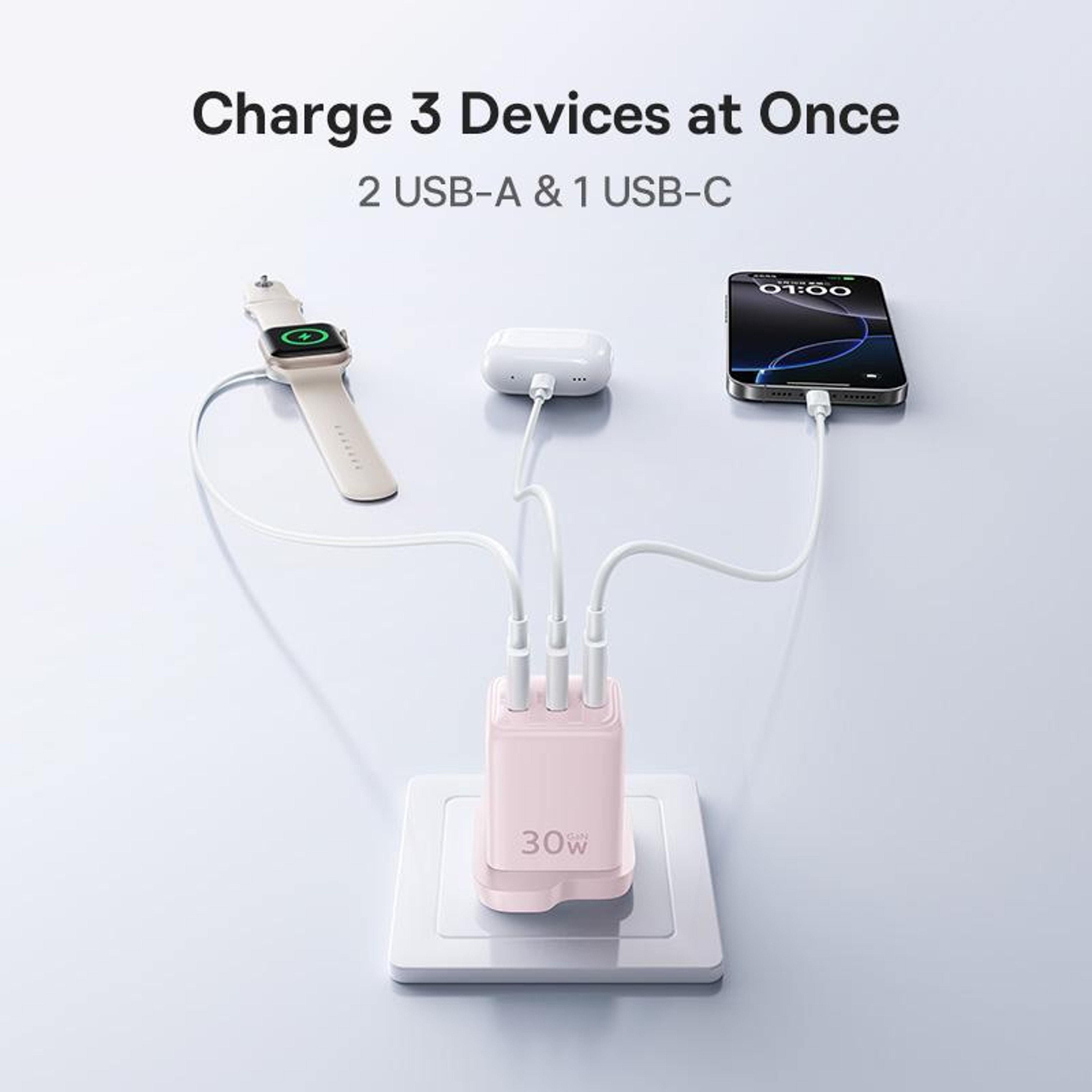 Baseus EnerFill FE11 30W GaN USB-C Multi-Port Fast Charger – view 6