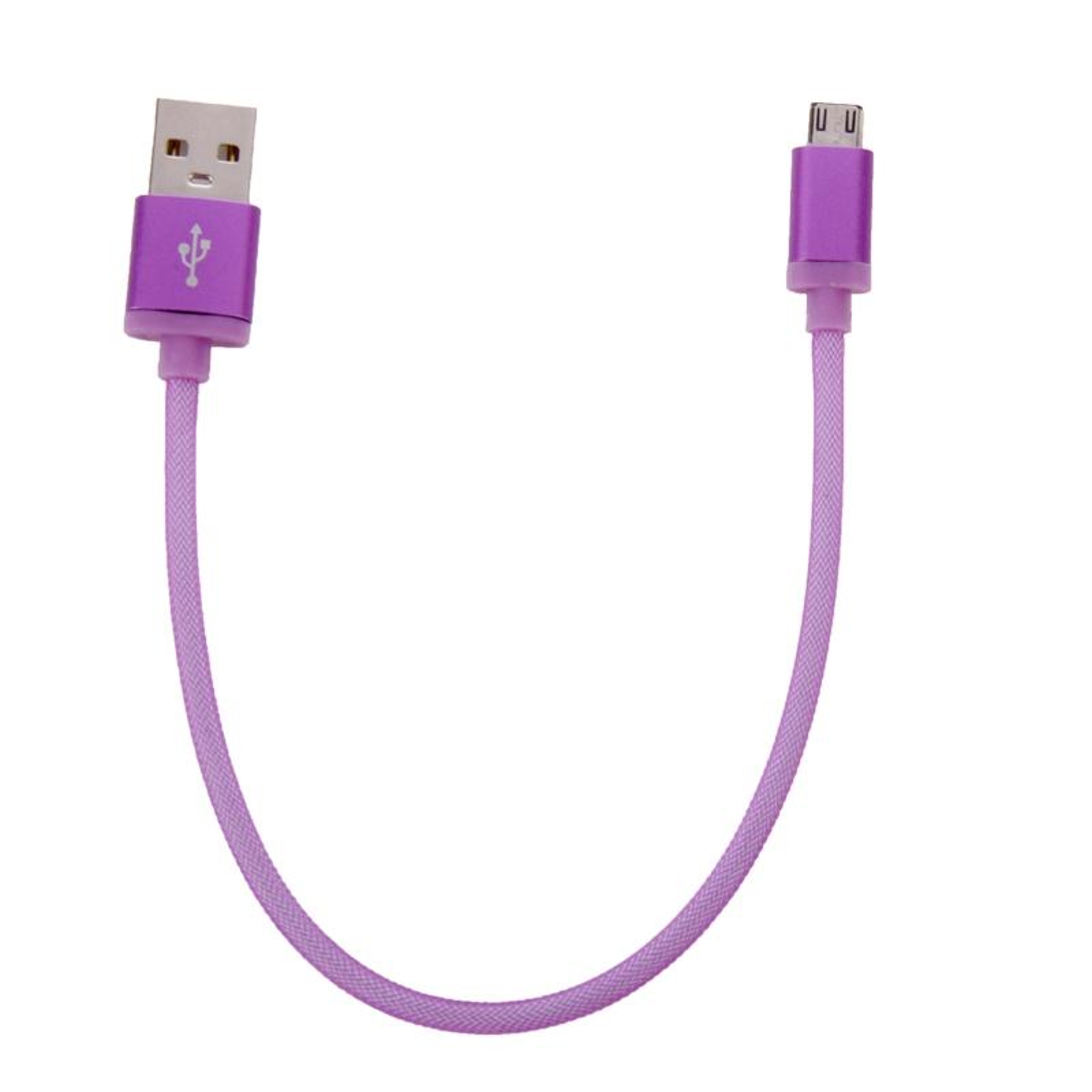 25cm Metal Head Micro USB Cable Fast USB 2.0 Charger for Phones – view 2