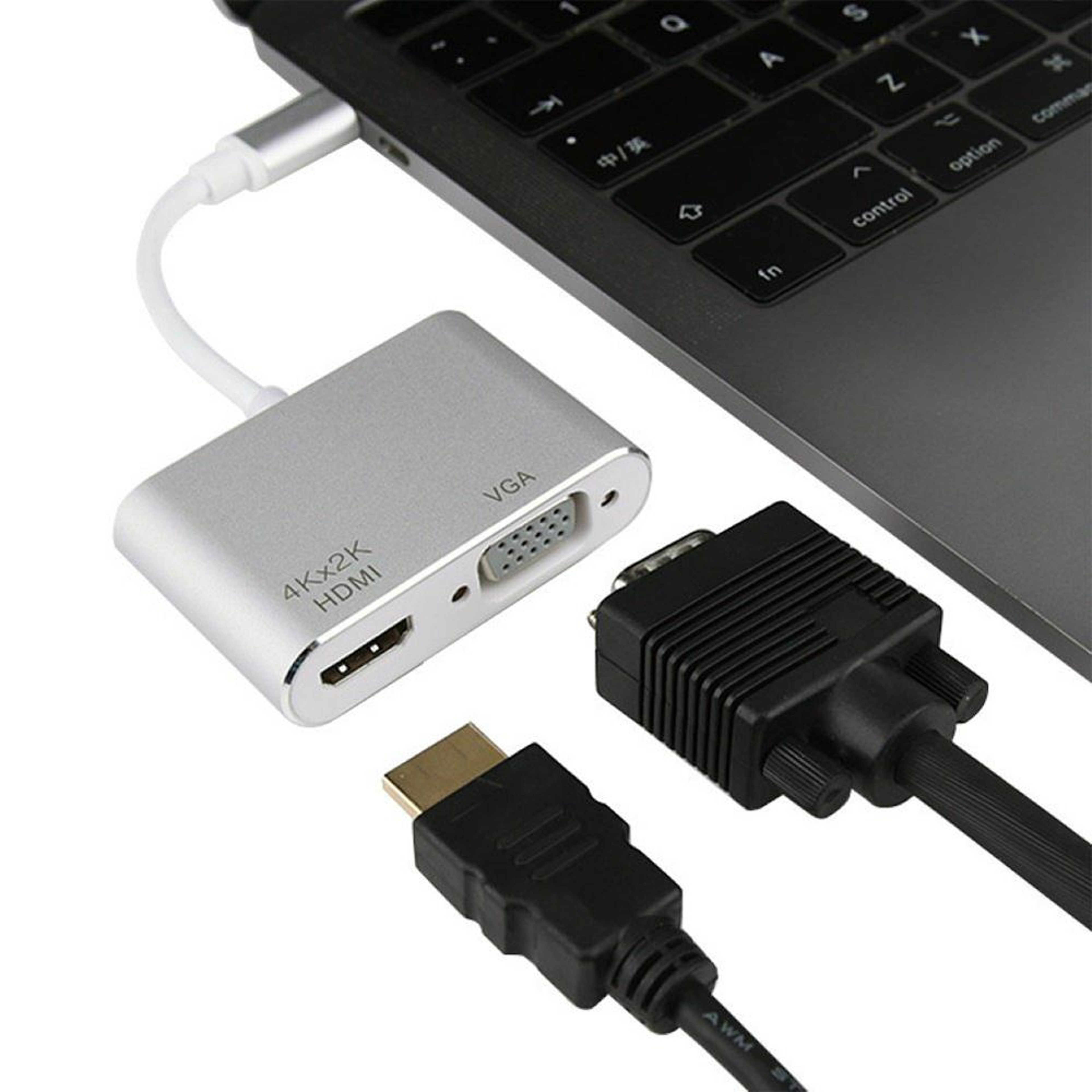 Premium USB C Multiport Adapter Hub with 4K HDMI VGA  USB – view 5