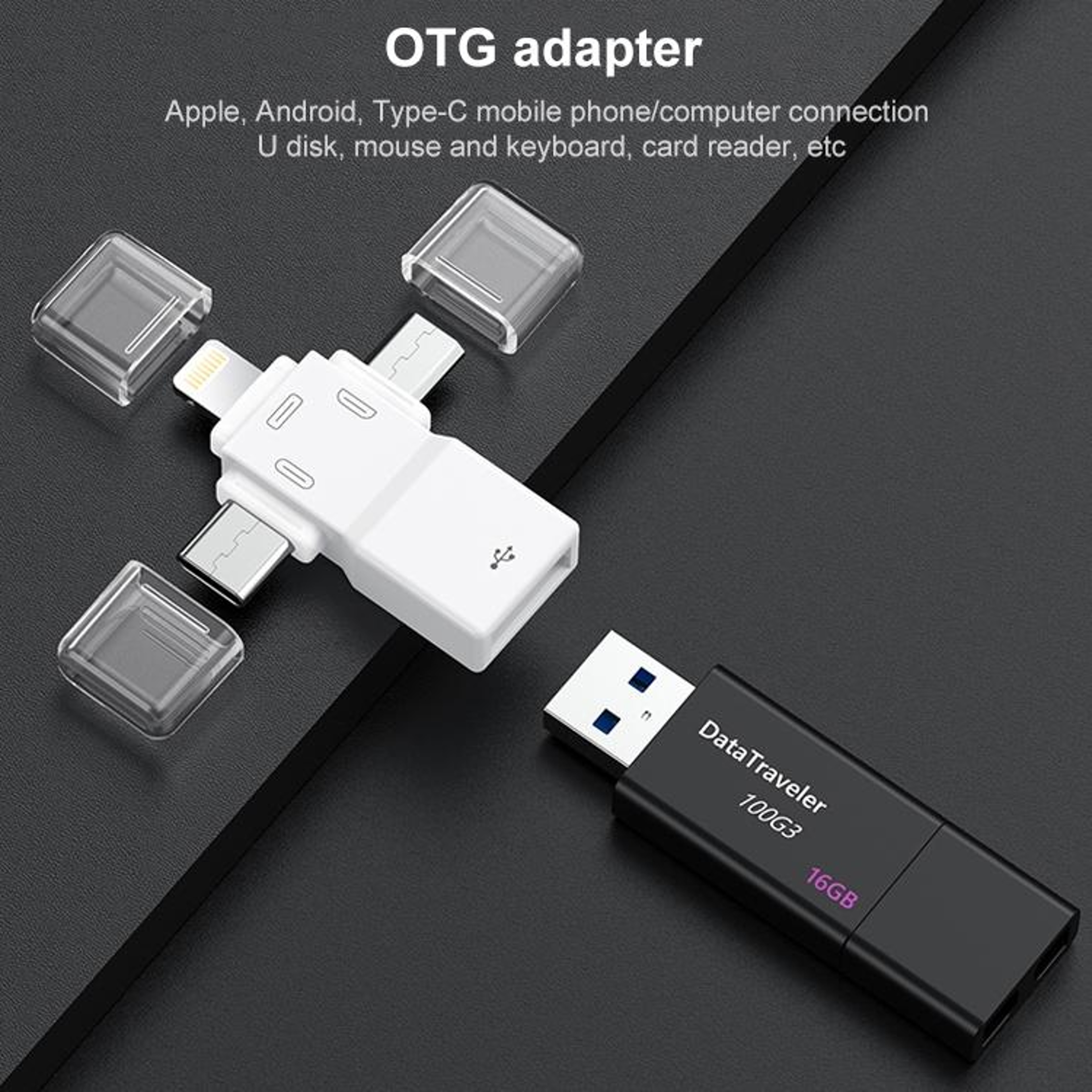 Universal  USB OTG Adapter  & Micro USB Connector – view 2