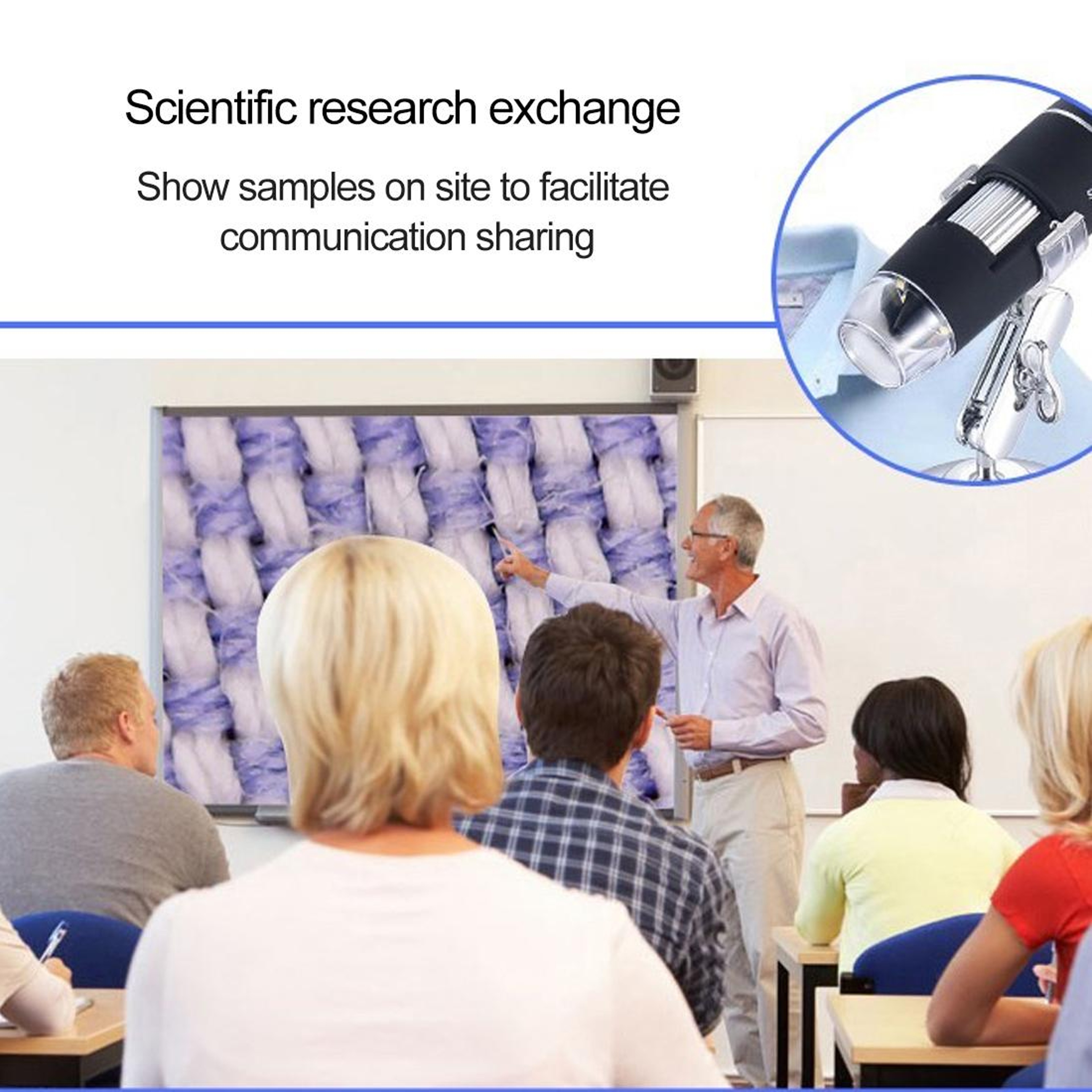 Professional USB Digital Microscope with Magnification & Stand – view 3