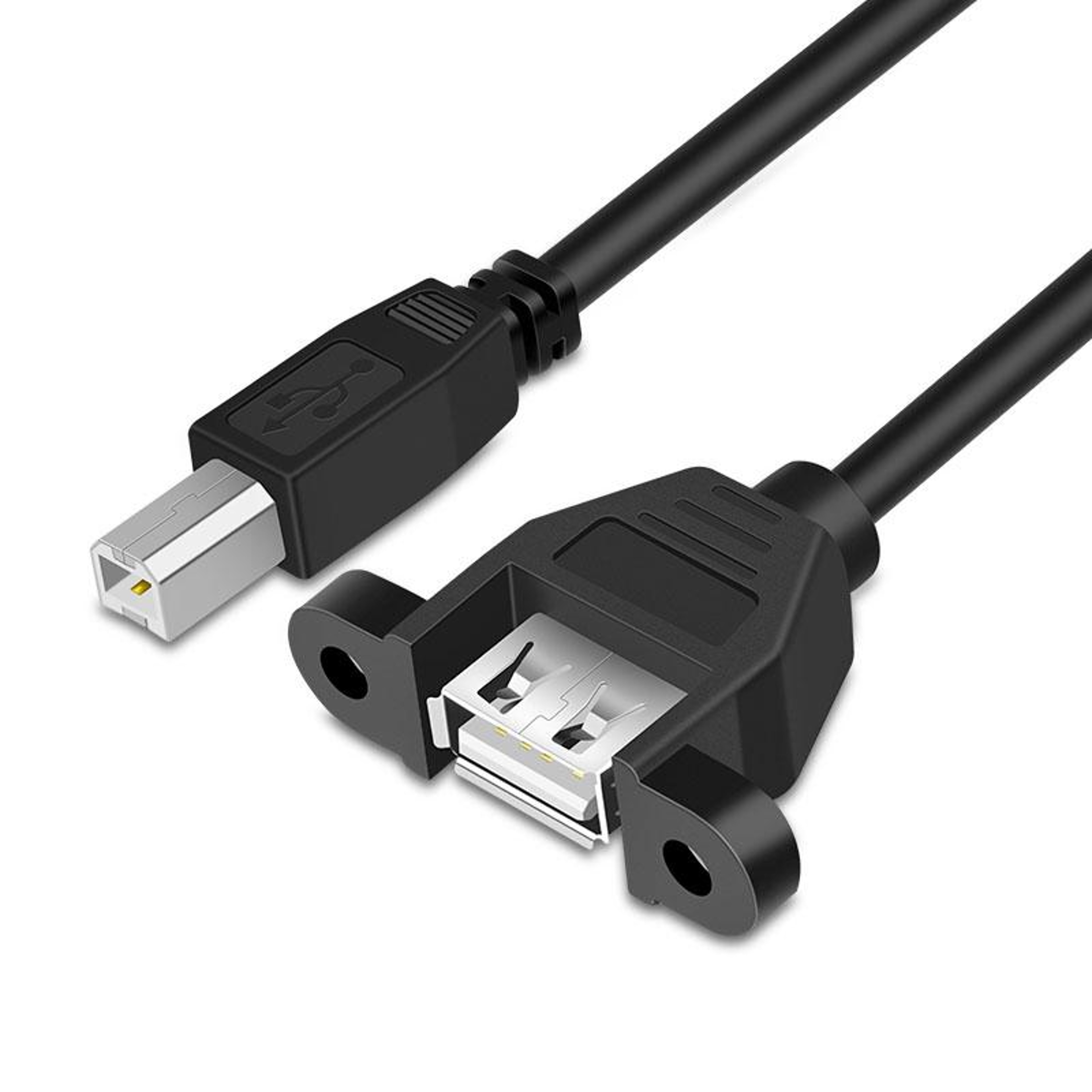 USB Printer Adapter Cable  USB B Male to USB Female for HP Dell Epson – view 1
