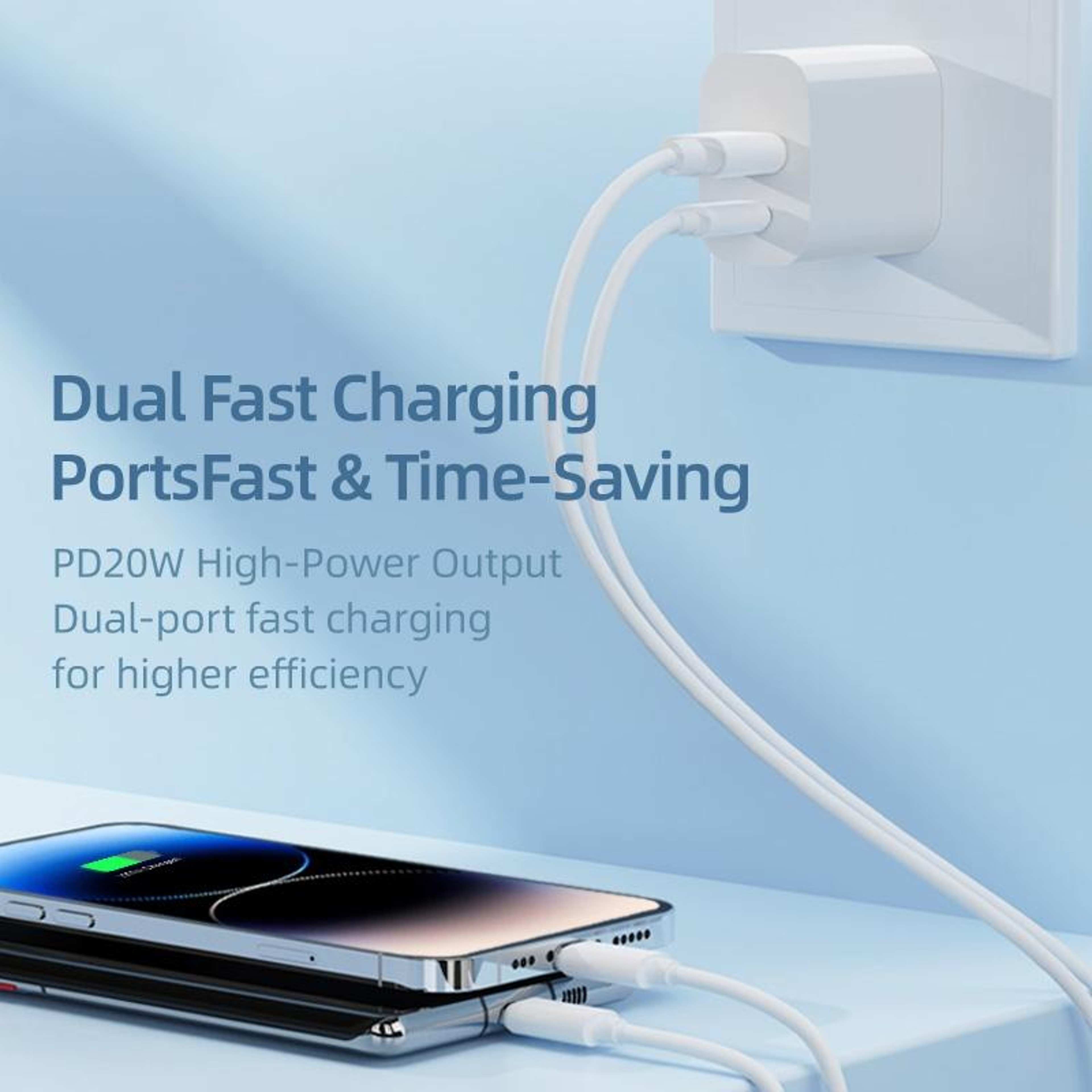 Fast USB PD & Dual Port USB Charger Adapter – view 3