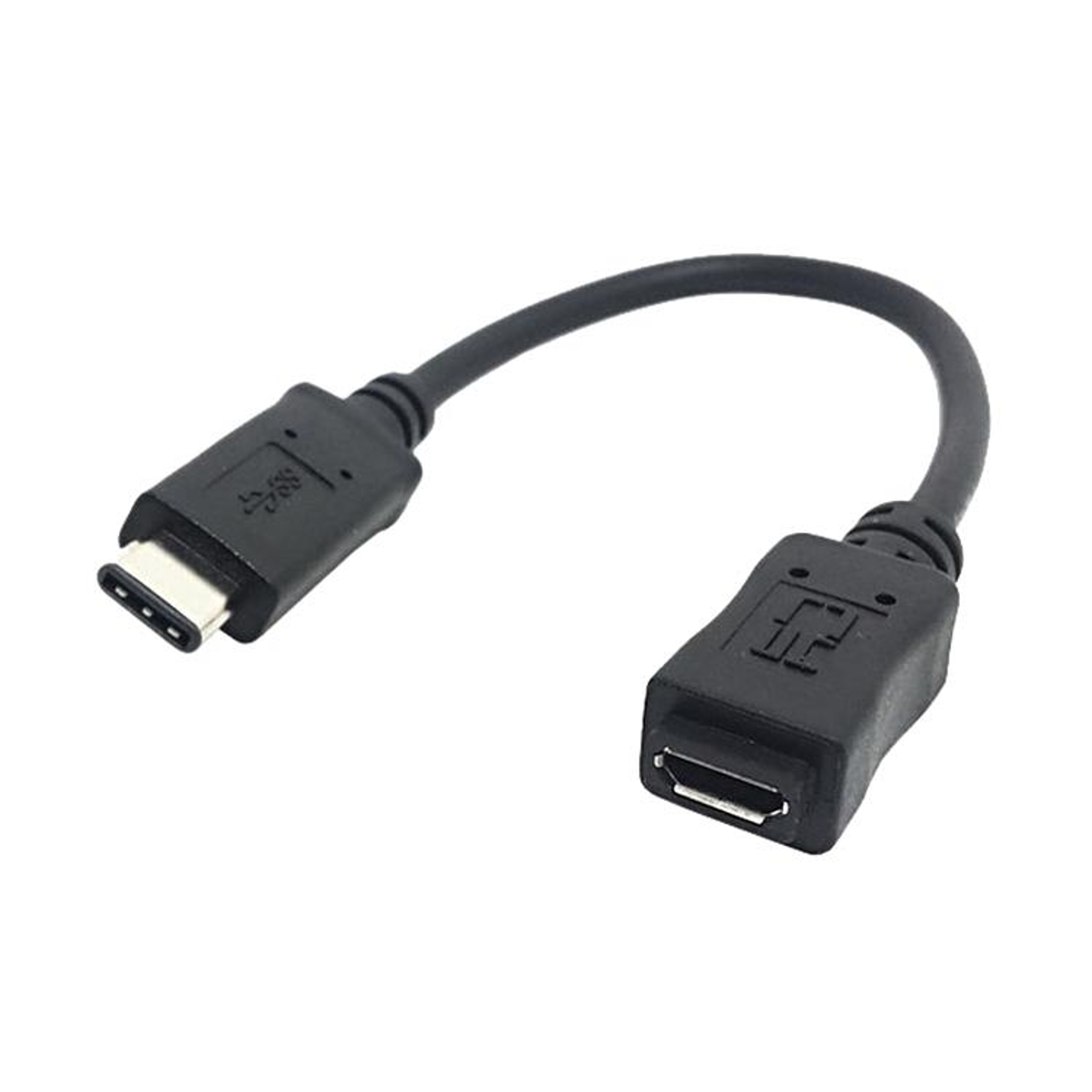USB-C to Micro USB Adapter Cable 20cm Fast Data Sync Converter for Phones, Tablets & Hard Drives – view 1