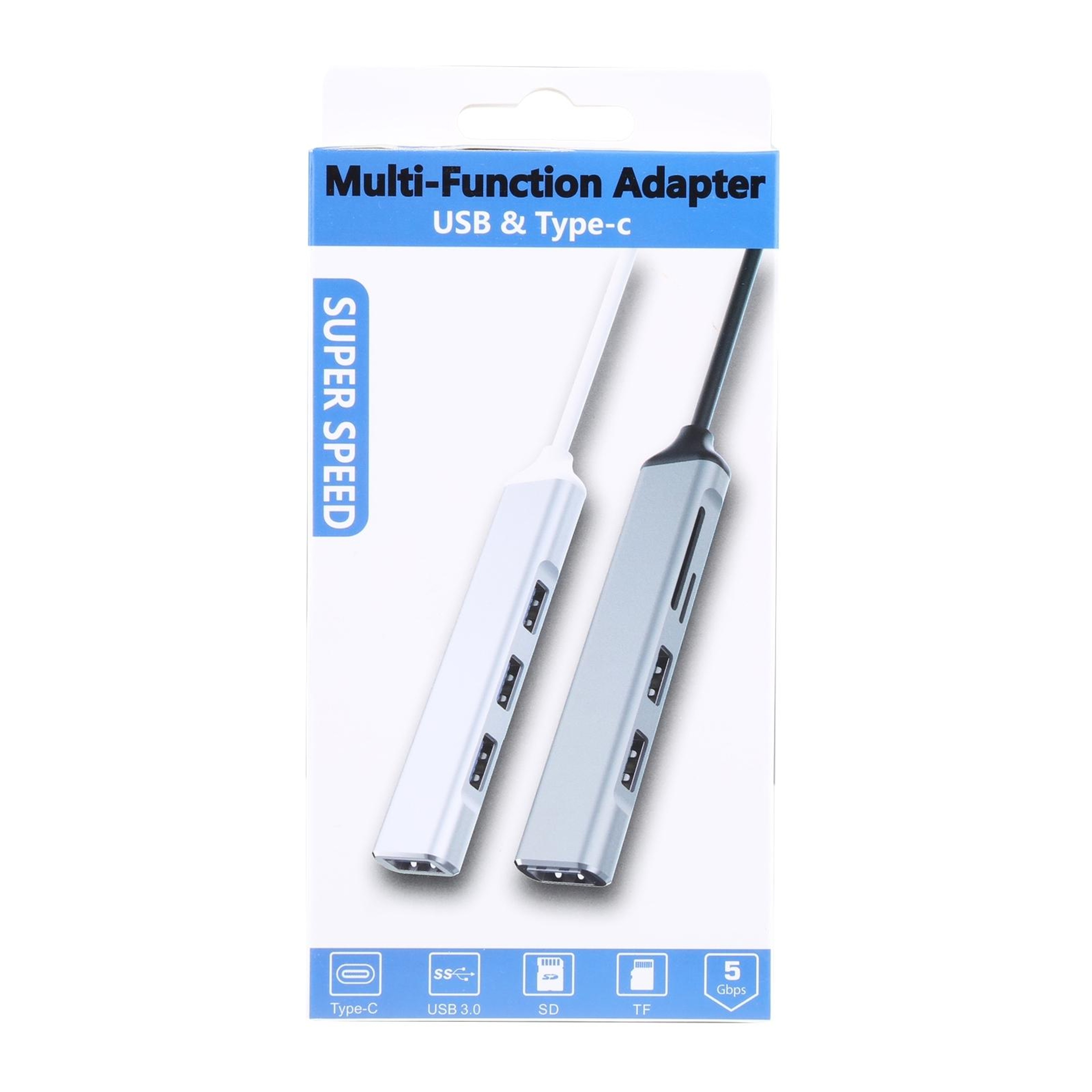 UltraSlim 5-in-1 USB-C Hub with SD/TF Card Reader & 3 USB 3.0 Ports – view 7