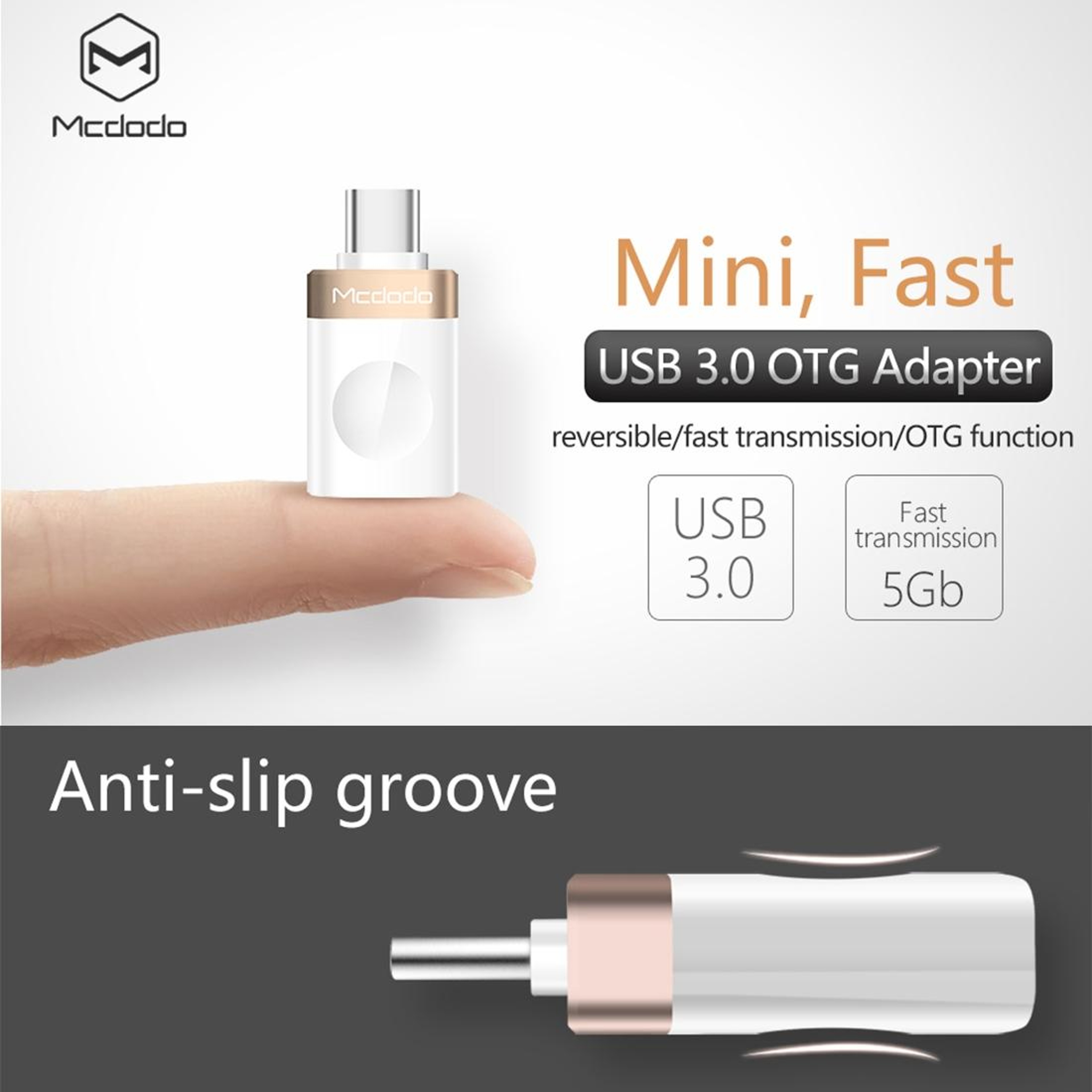Mcdodo USBC To USB 30 OTG Adapter Fast Data Transfer  Charging Converter 12