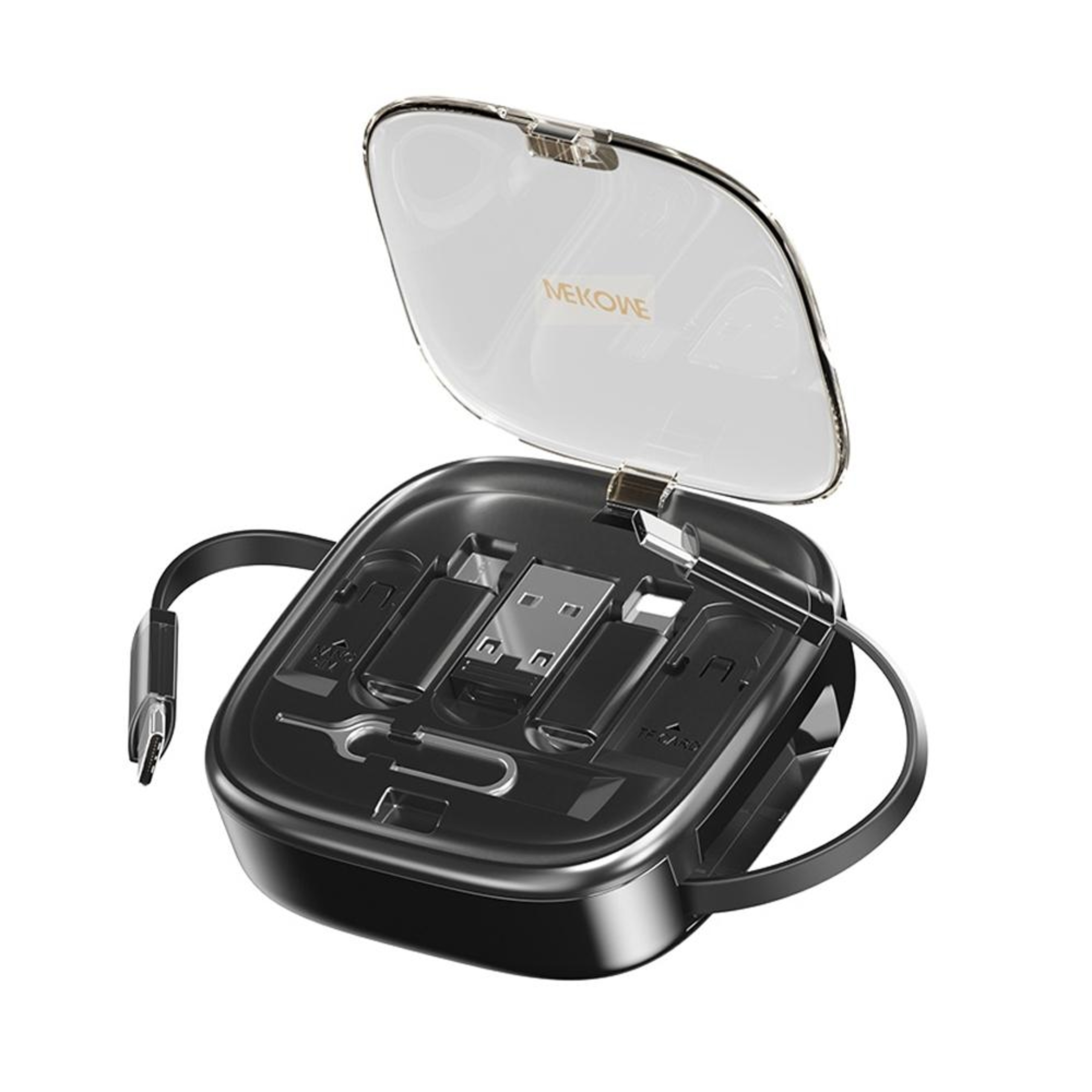 WK Pioneer 65W Multi Charging Cable Kit with Retractable USB-C Fast Charging & Phone Stand – view 1