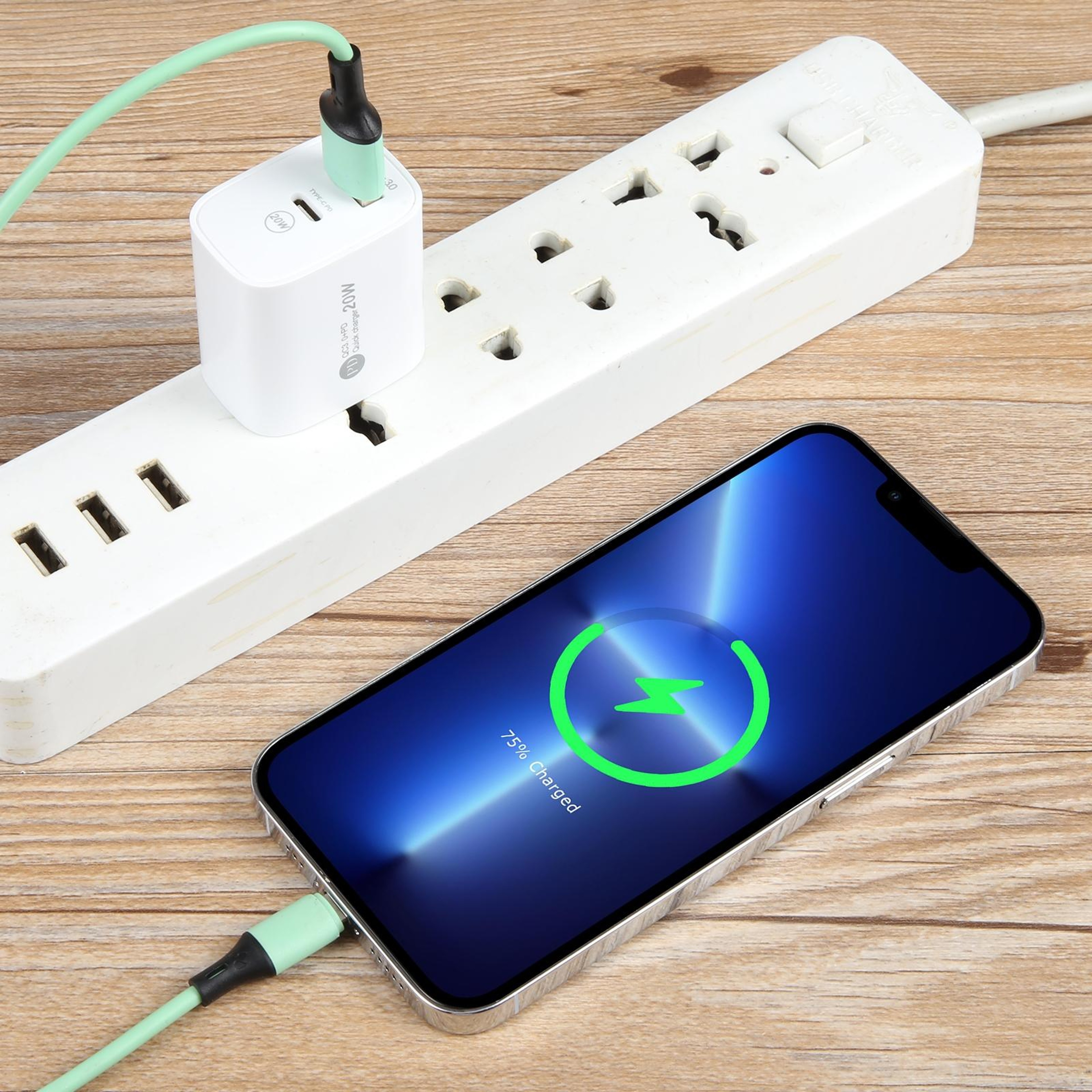 20W Dual Port Fast Wall Charger USB-C PD & QC 3.0 Compact Travel Charging Adapter – view 5