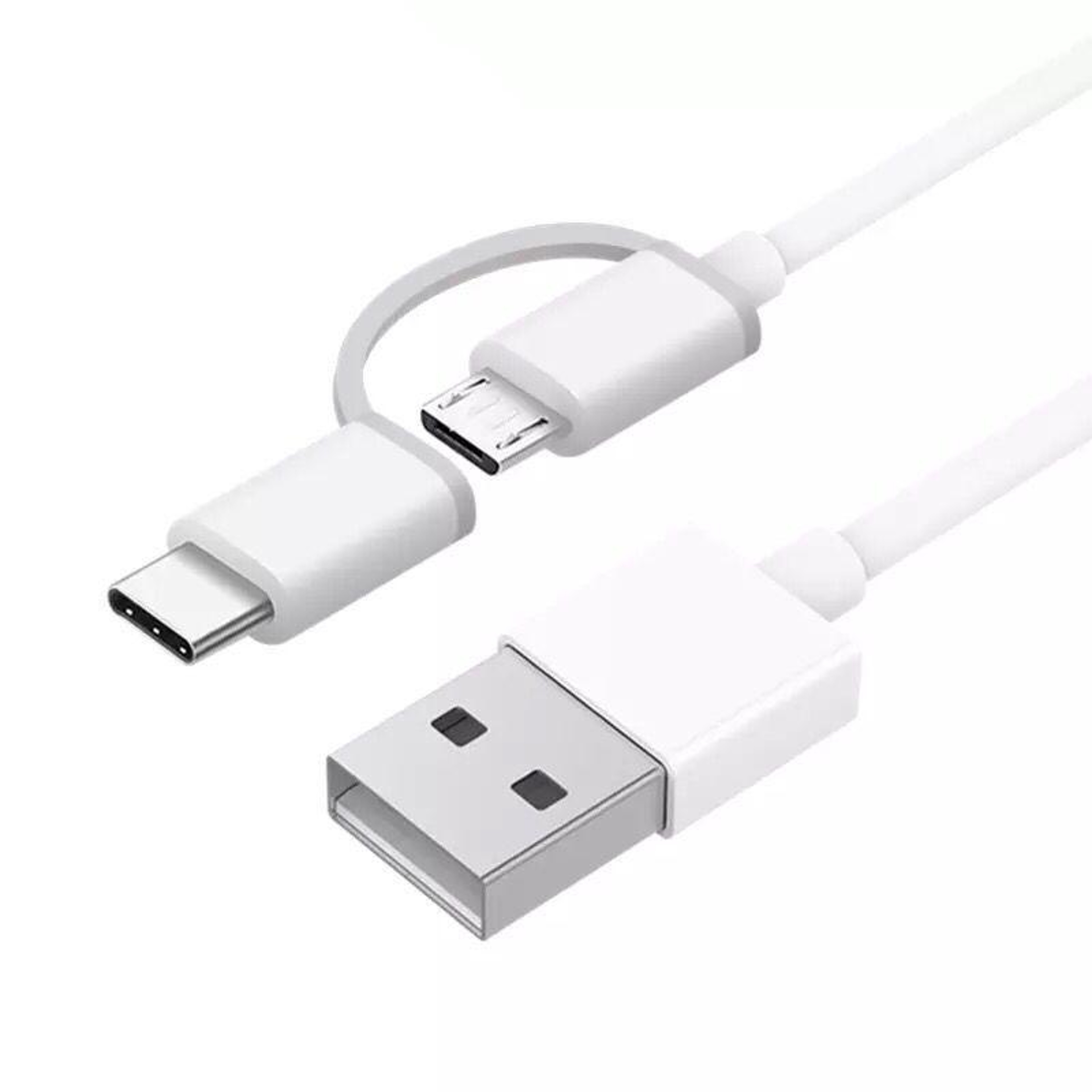 2-in-1 QC3.0 Fast Charging Cable with USB-C & Micro USB Data Sync Cord 30cm – view 3