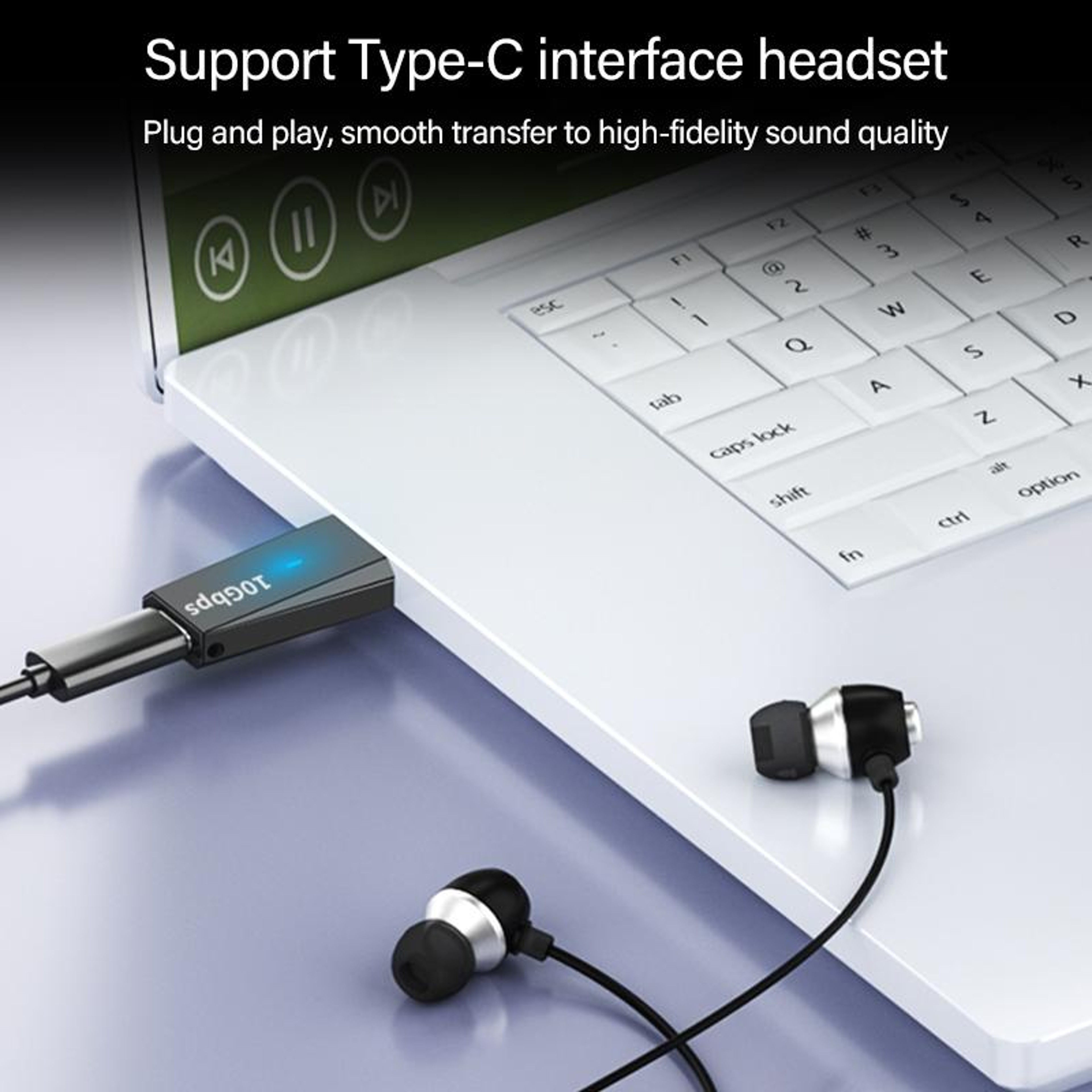 Compact USB  to USBC Female Adapter Fast Data & Charging – view 7