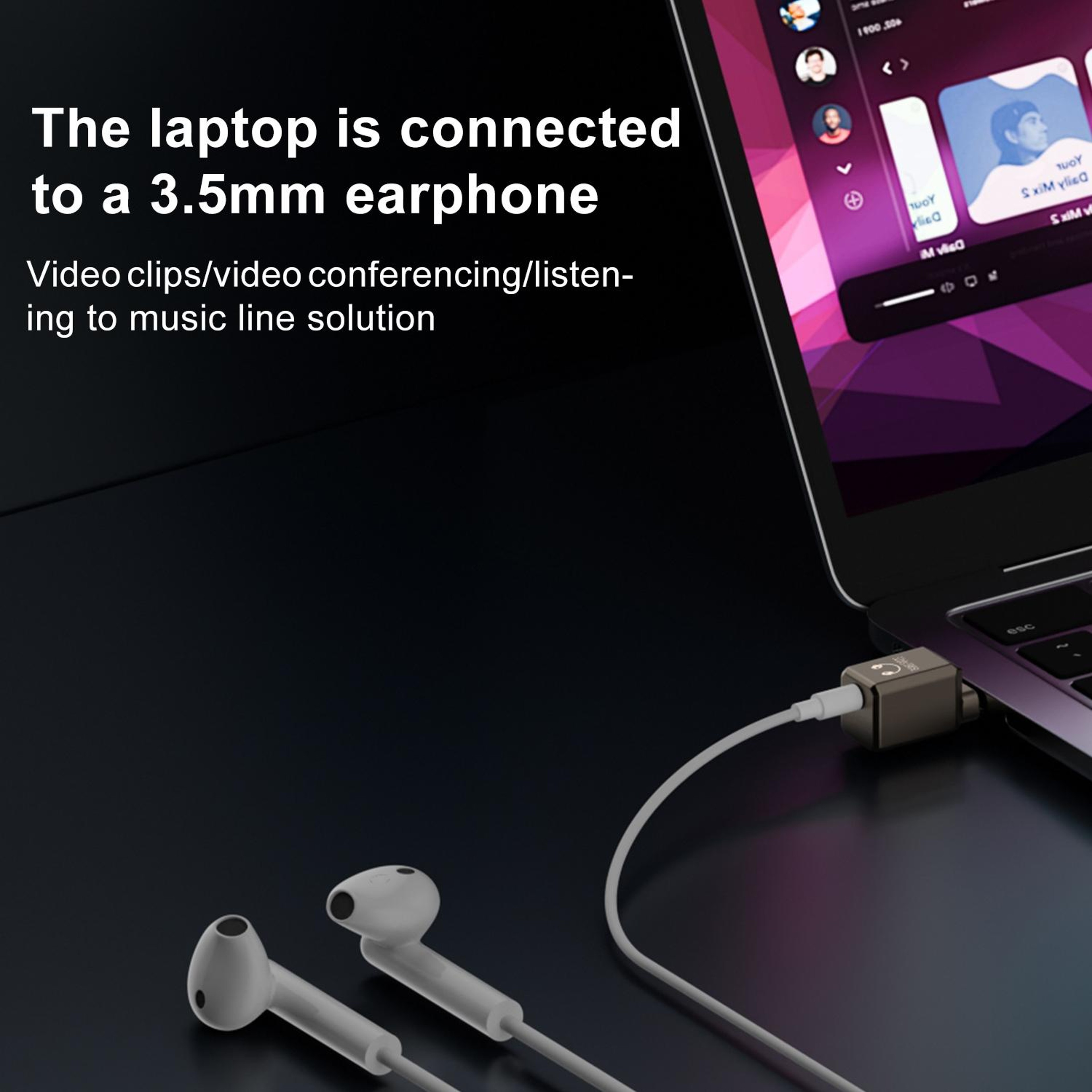TypeC Audio Adapter with DAC  USBC toConverter – view 6