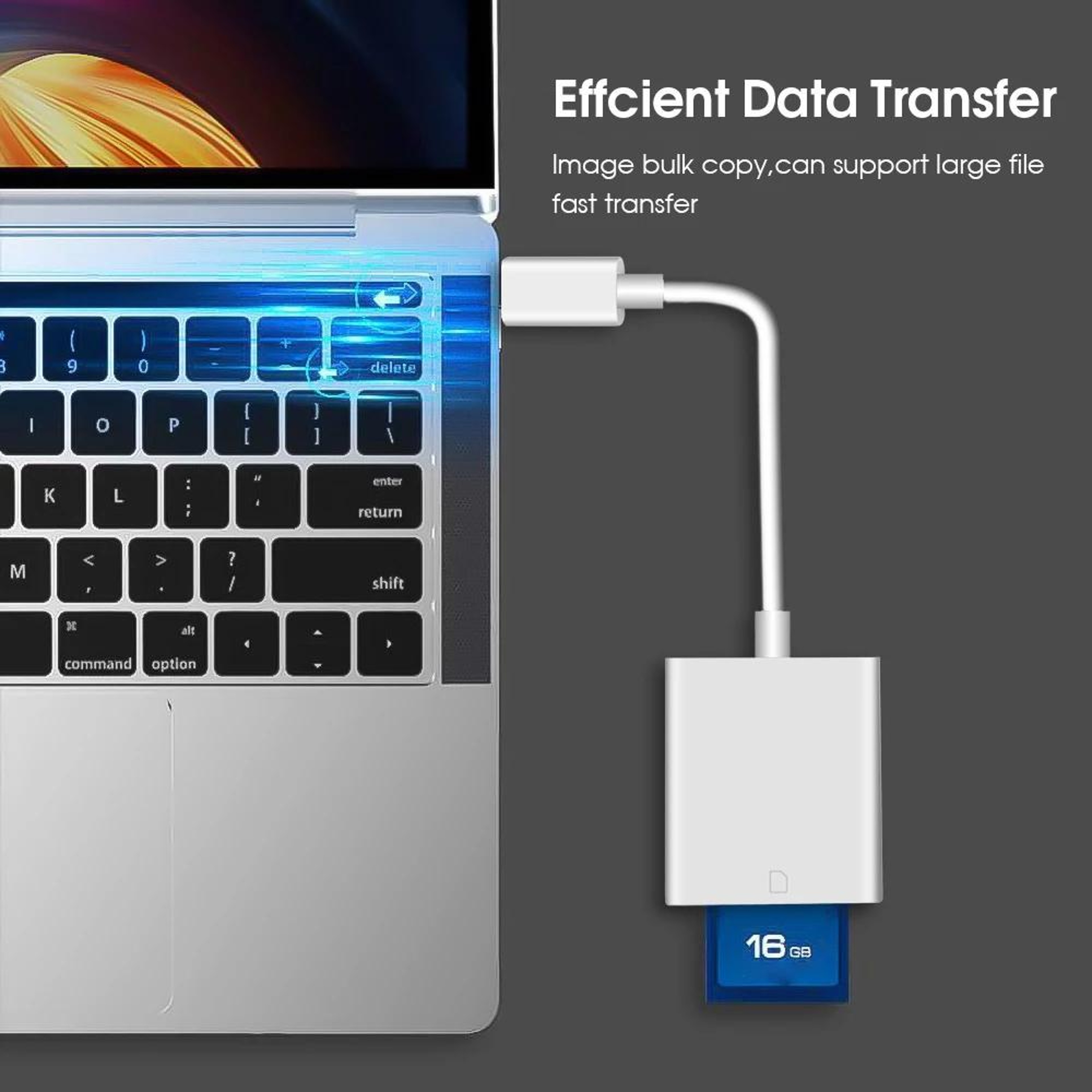 USB C SD Card Reader Adapter Fast Mobile & Laptop Data Transfer – view 7