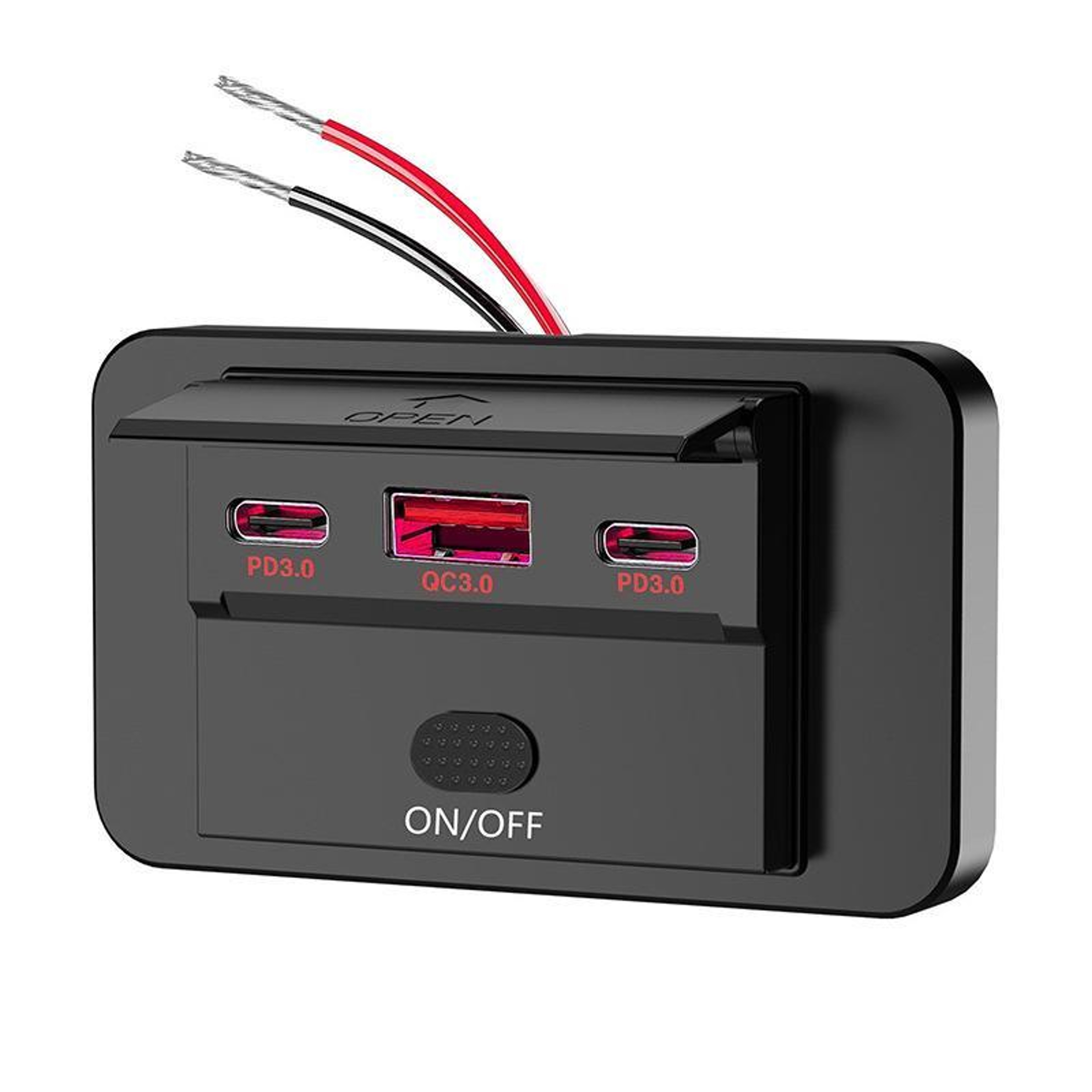 Premium 90W PD3.0 & QC3.0 Fast Car USB Charger Retrofit with Triple Ports – view 10