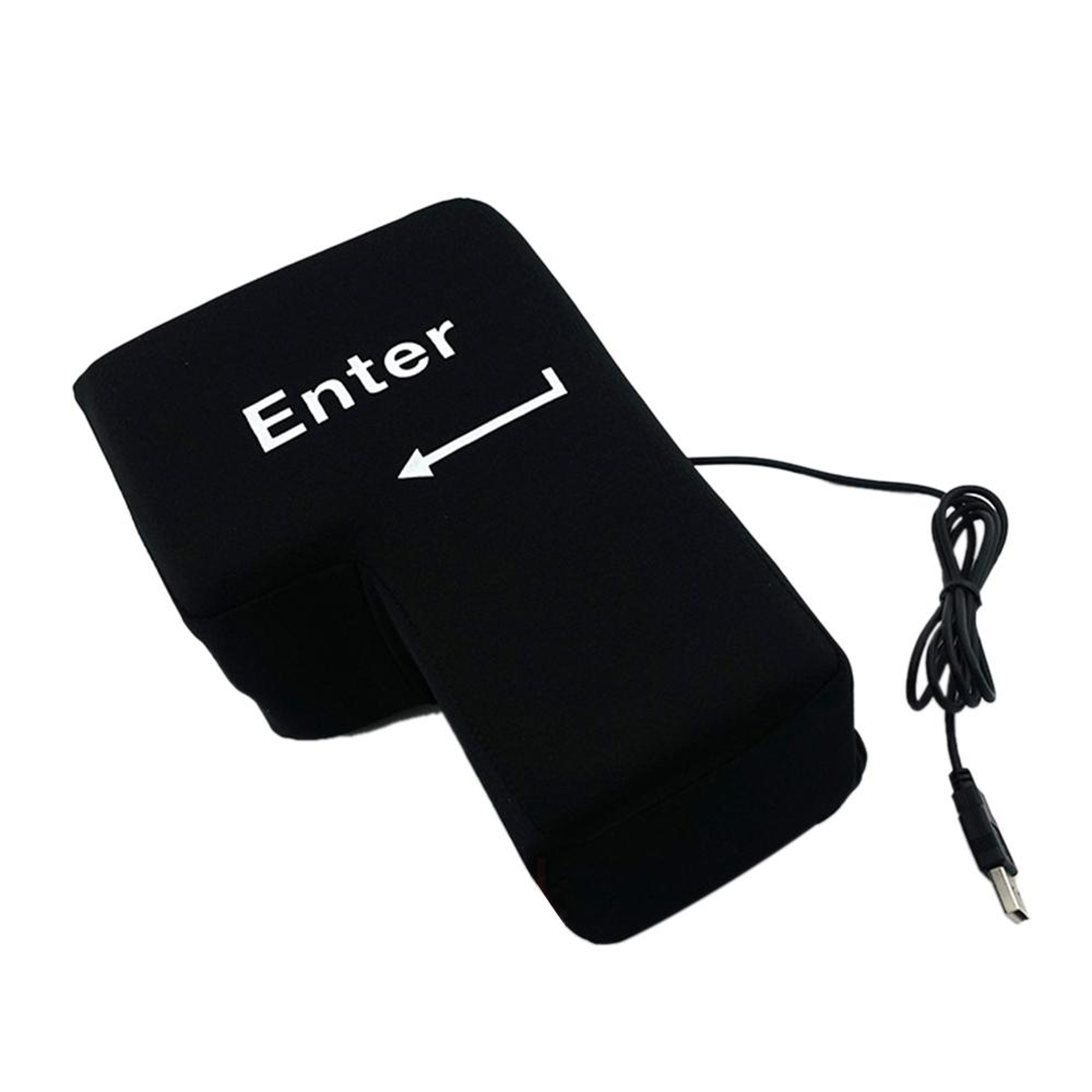 USB Giant Enter Key Stress Relief Pillow  Soft Desk Cushion & Fun Office Gadget – view 2