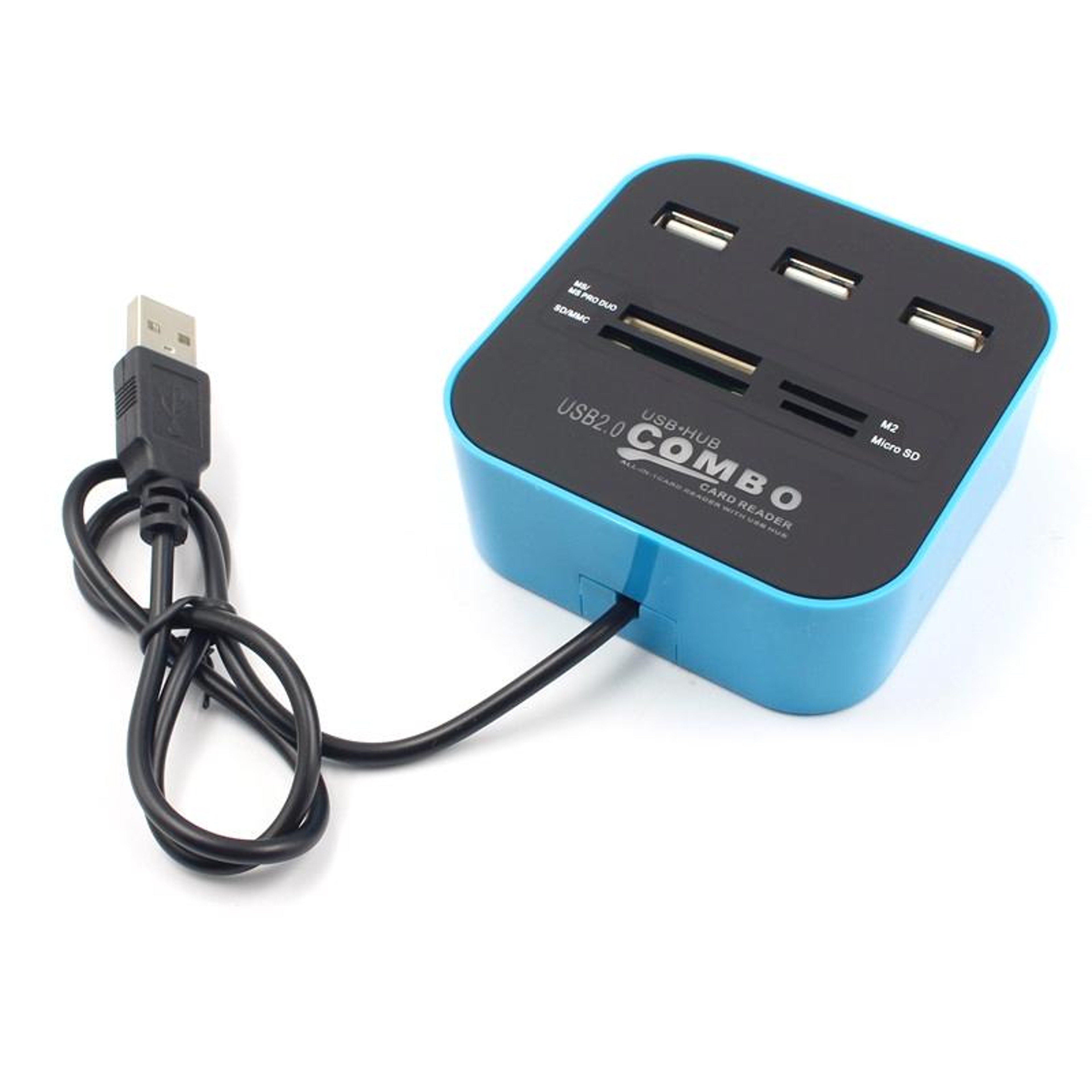7-Port USB Hub & Multi Card Reader Combo with High-Speed Data Transfer – view 2