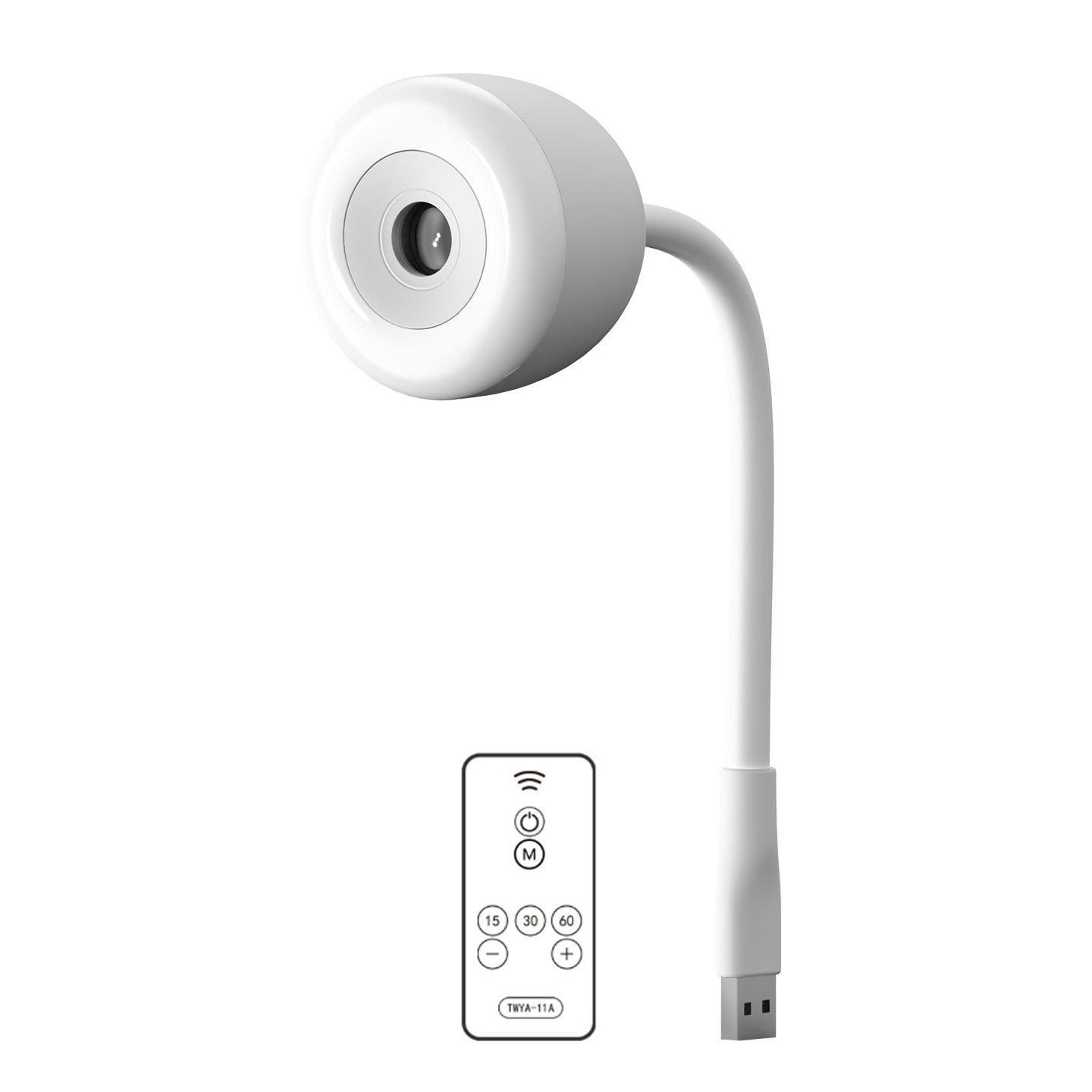 MoonGlow USB Projection Night Light with Remote Control & Flexible Adjustable Ambient Lamp – view 1