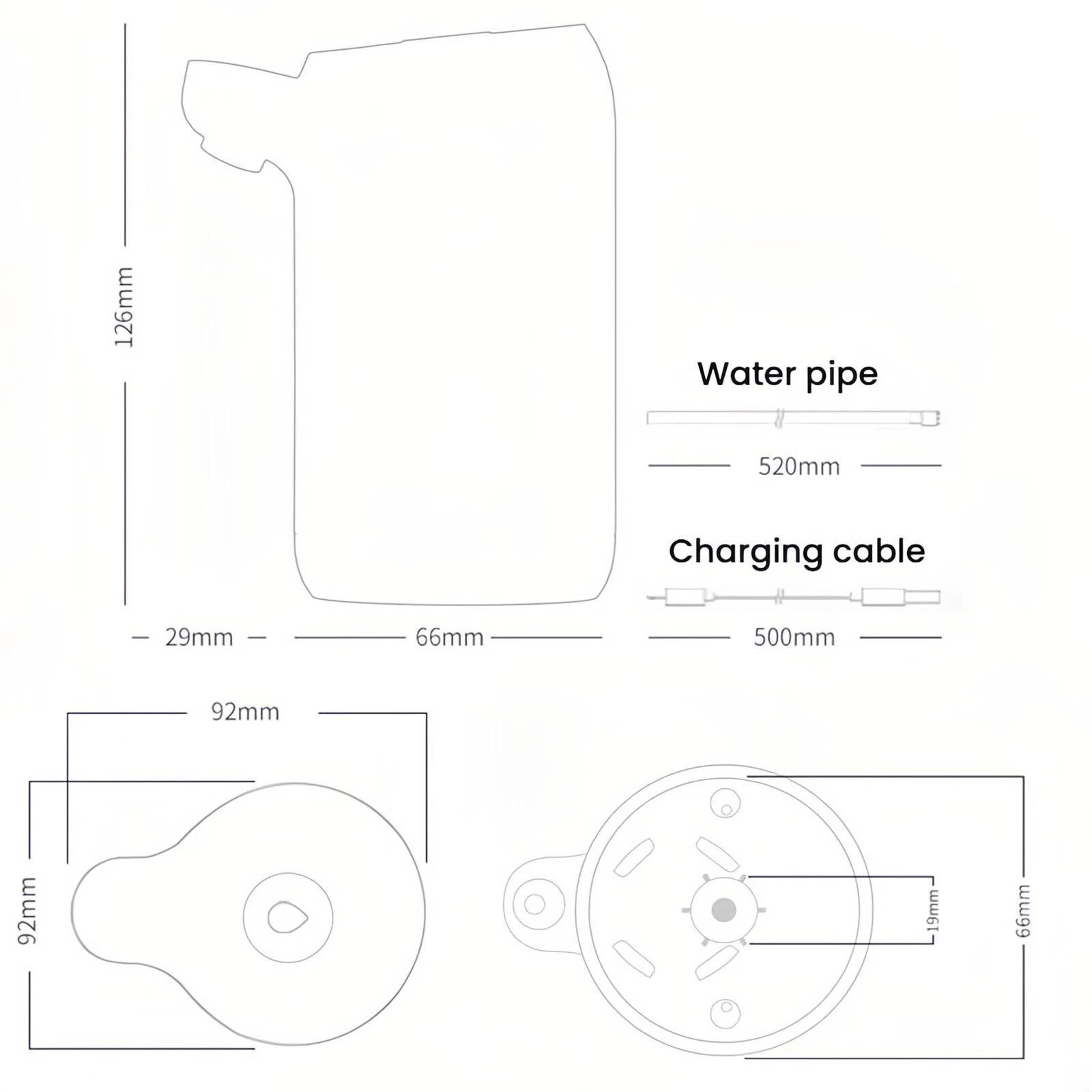AquaFlow USB Rechargeable Automatic Water Bottle Pump for Home, Office & Travel – view 8