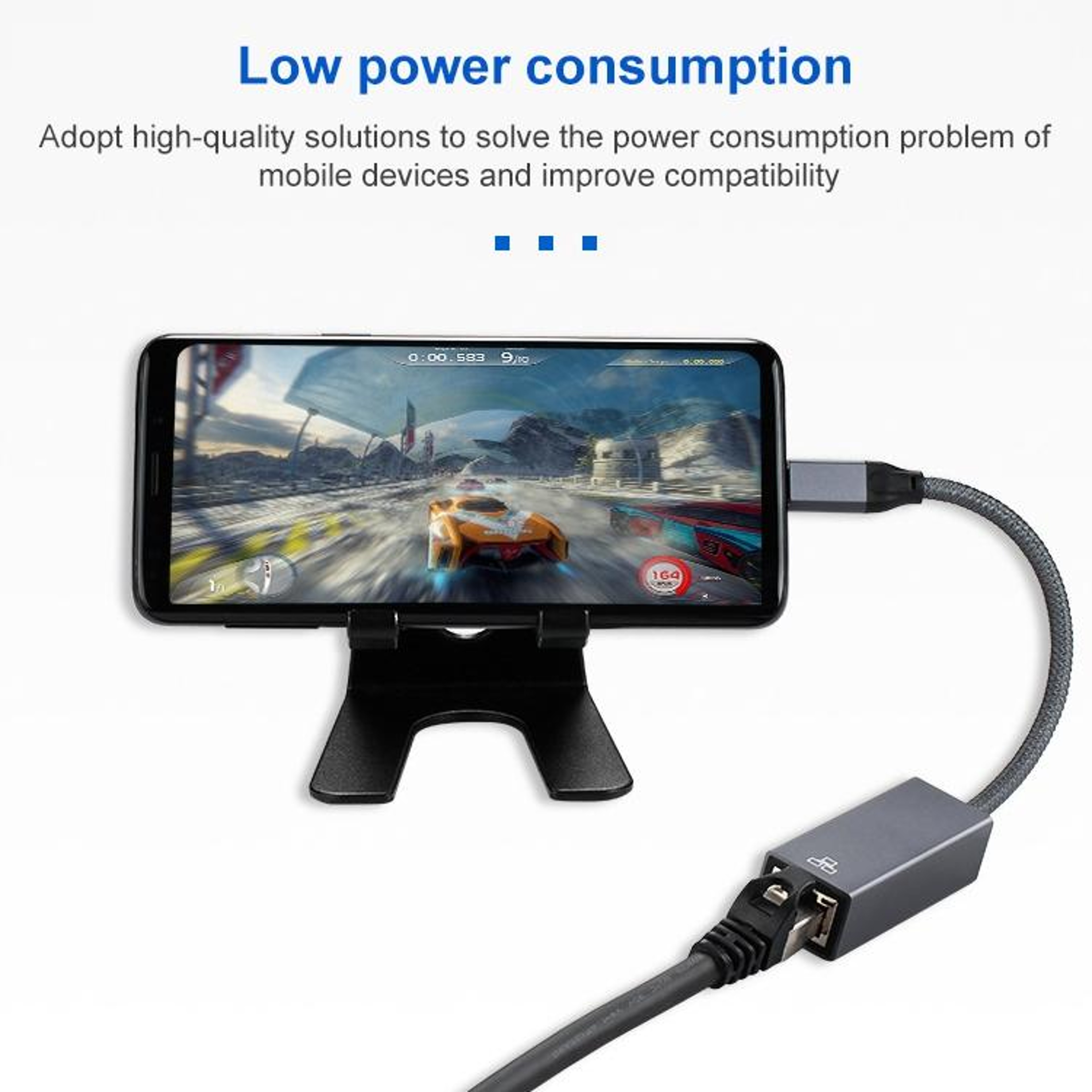 USB 3.0 to RJ45 Gigabit Ethernet Adapter Cable for Fast Stable Wired Internet Connection – view 7