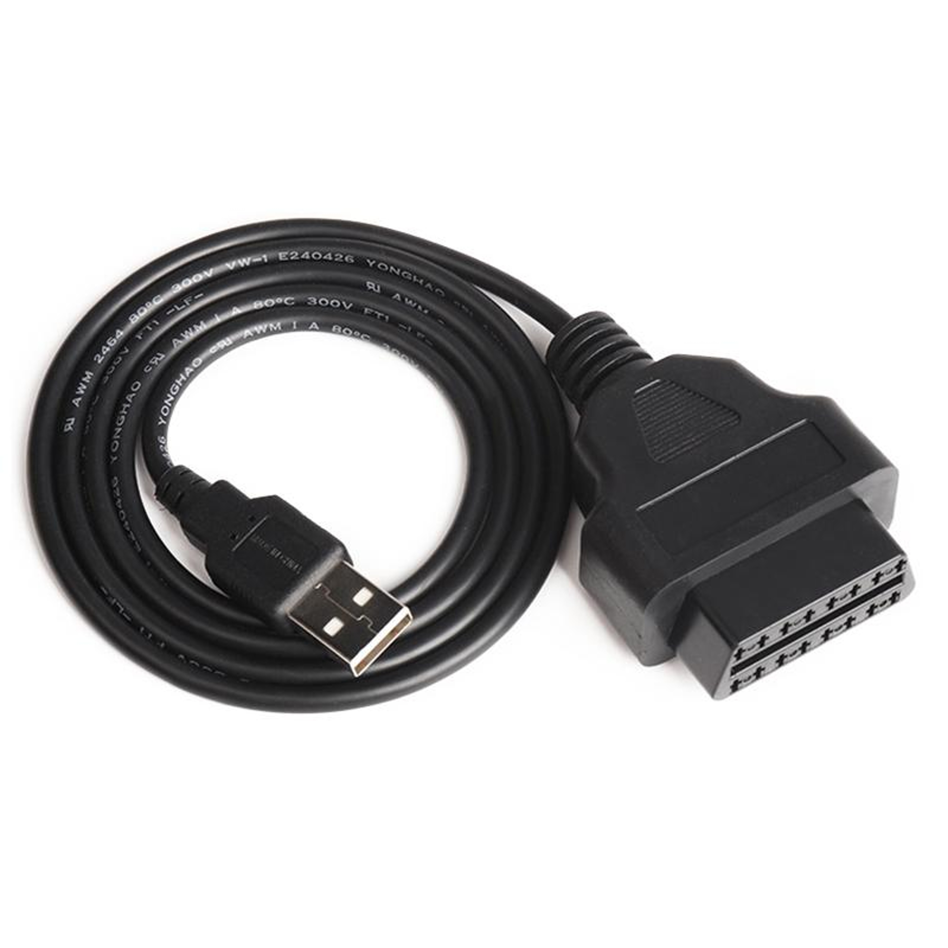 OBD2 to USB Diagnostic GPS Cable 1m Durable OBD2 Female Connector Adapter – view 7