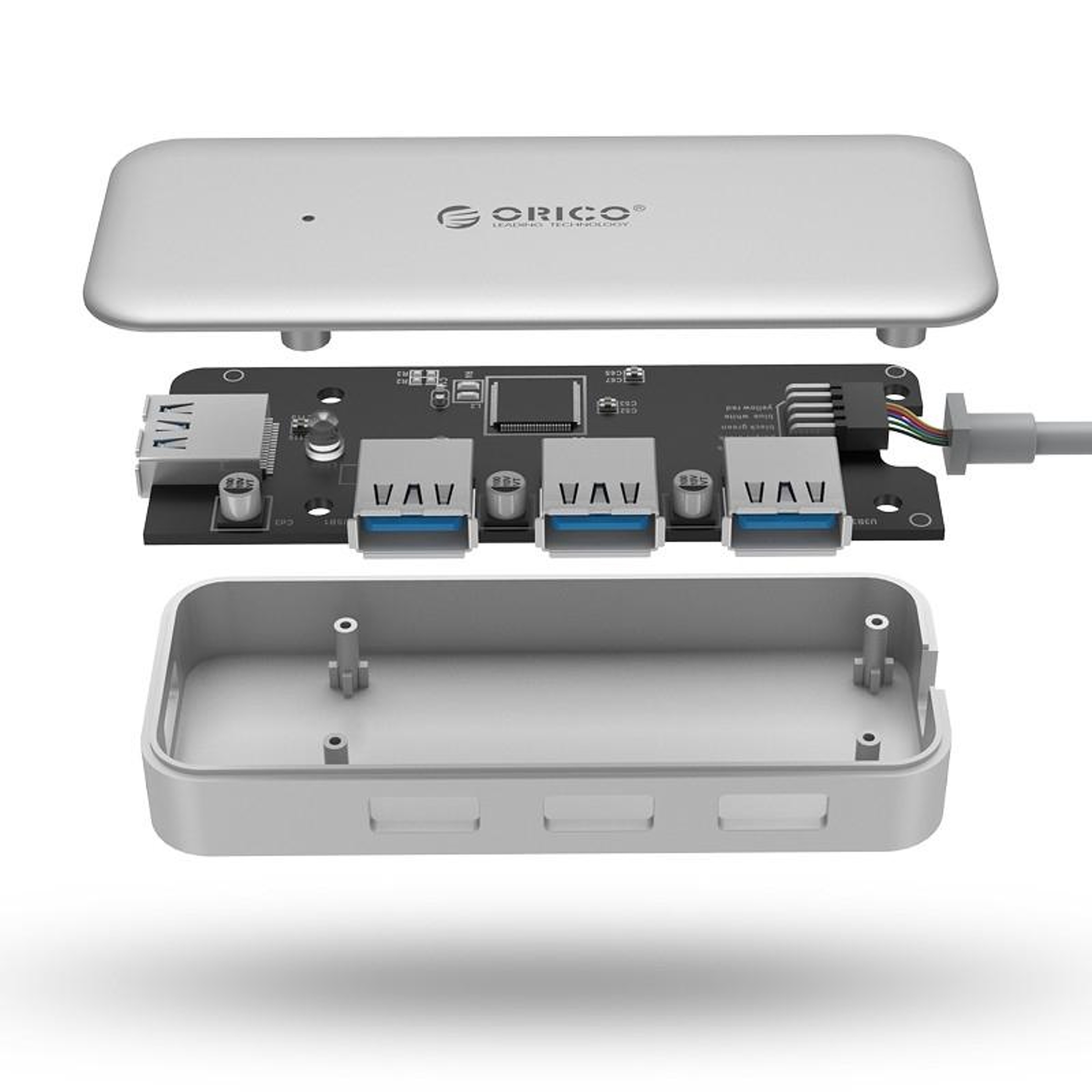 USB C Hub 4 Port USB 3.0 Expansion Hub with 5Gbps High-Speed Data Transfer – view 4