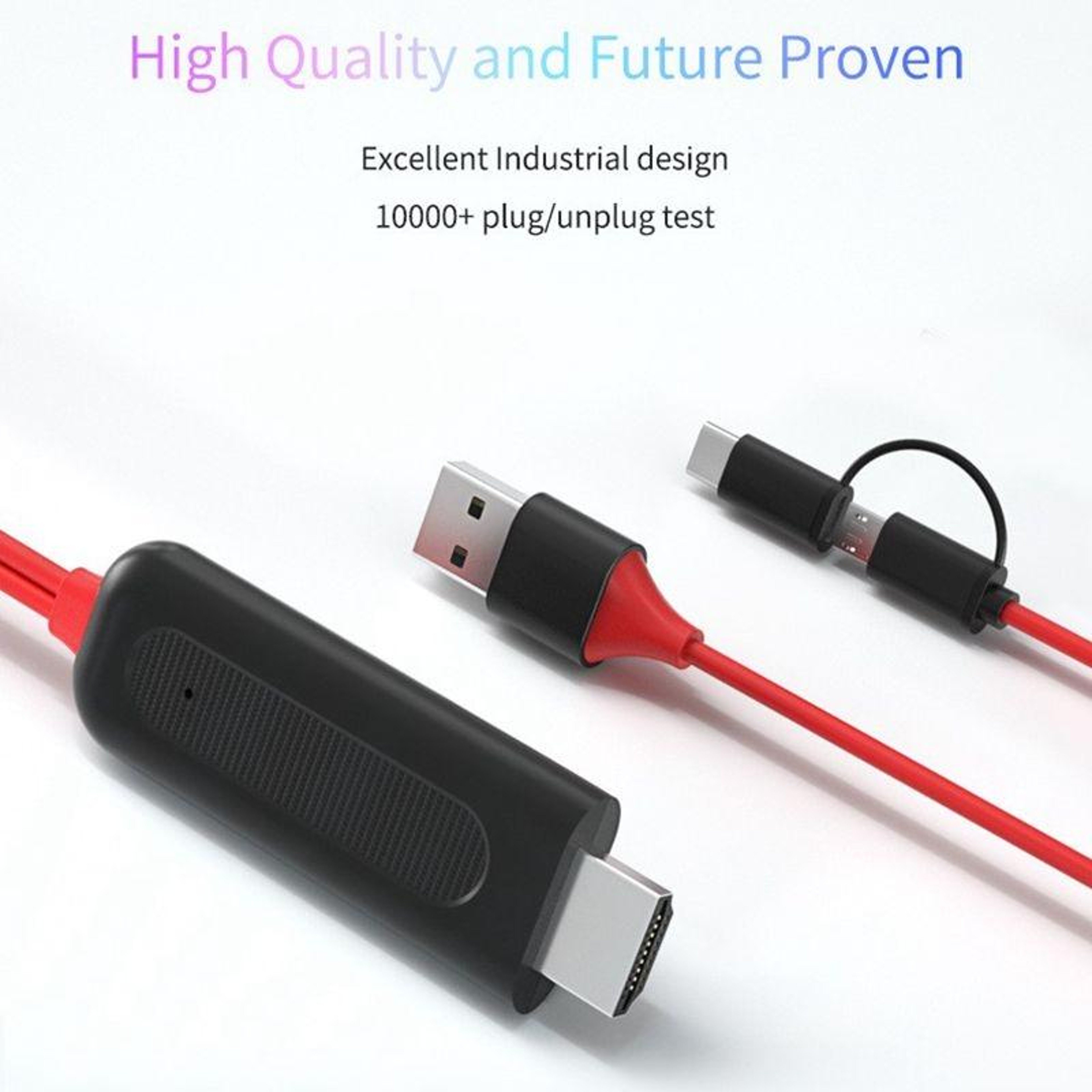 Weton 2-in-1 USB-C to HDMI Adapter & Micro USB MHL HDMI Mirroring Cable for Android Devices – view 7