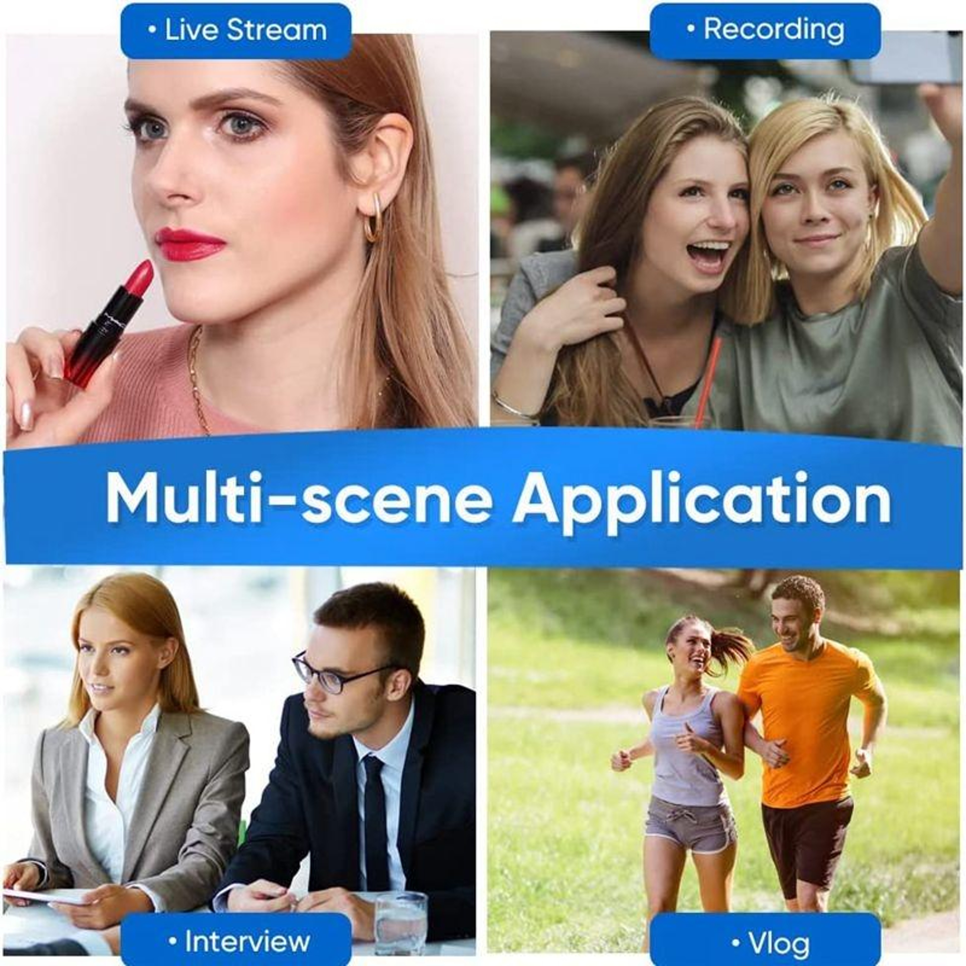 Dual Wireless Lavalier Microphone for USB-C Phones with Noise Cancellation & Charging Case – view 7