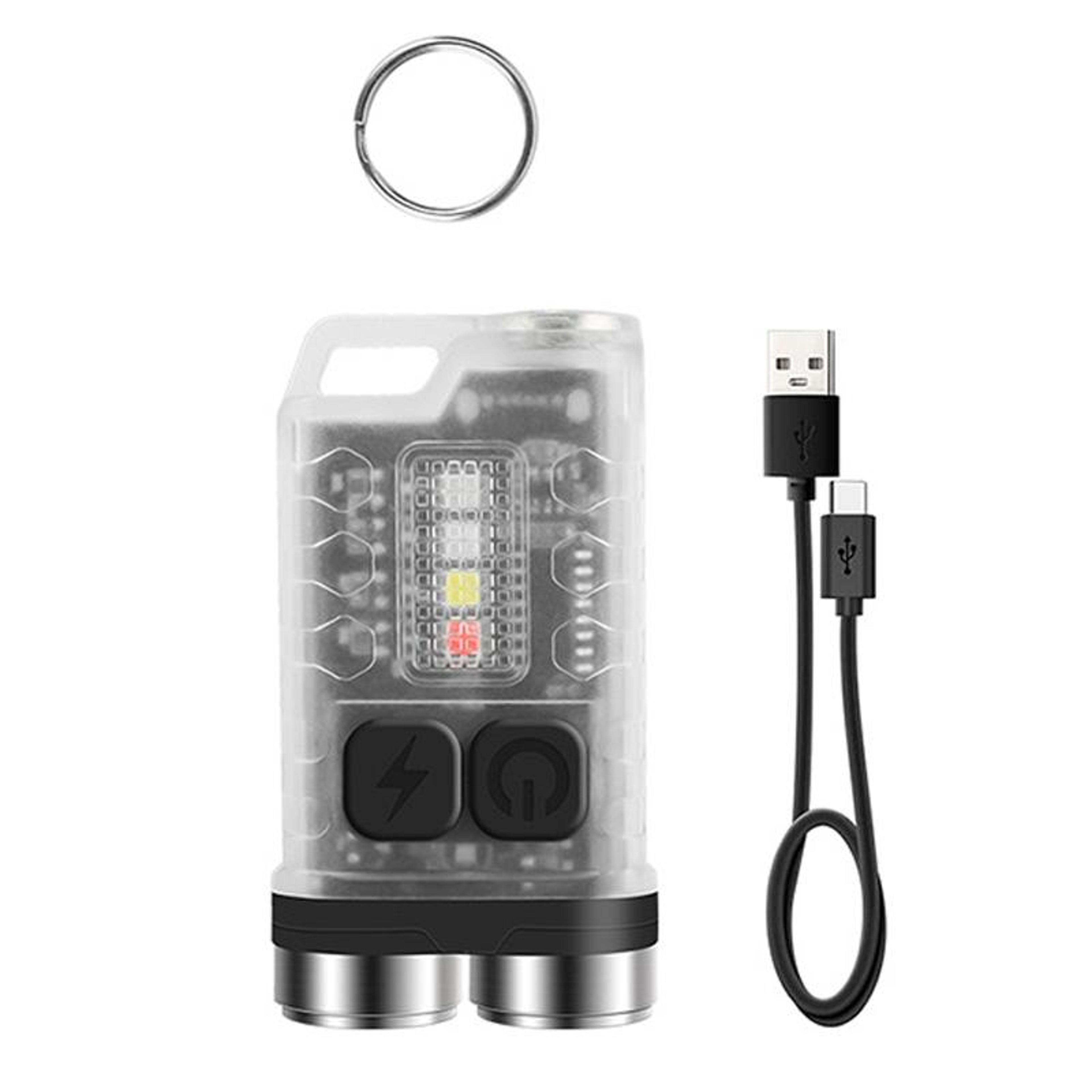 LumiGuard USB Rechargeable Mini Keychain Flashlight 900LM Waterproof EDC Pocket Torch – view 7