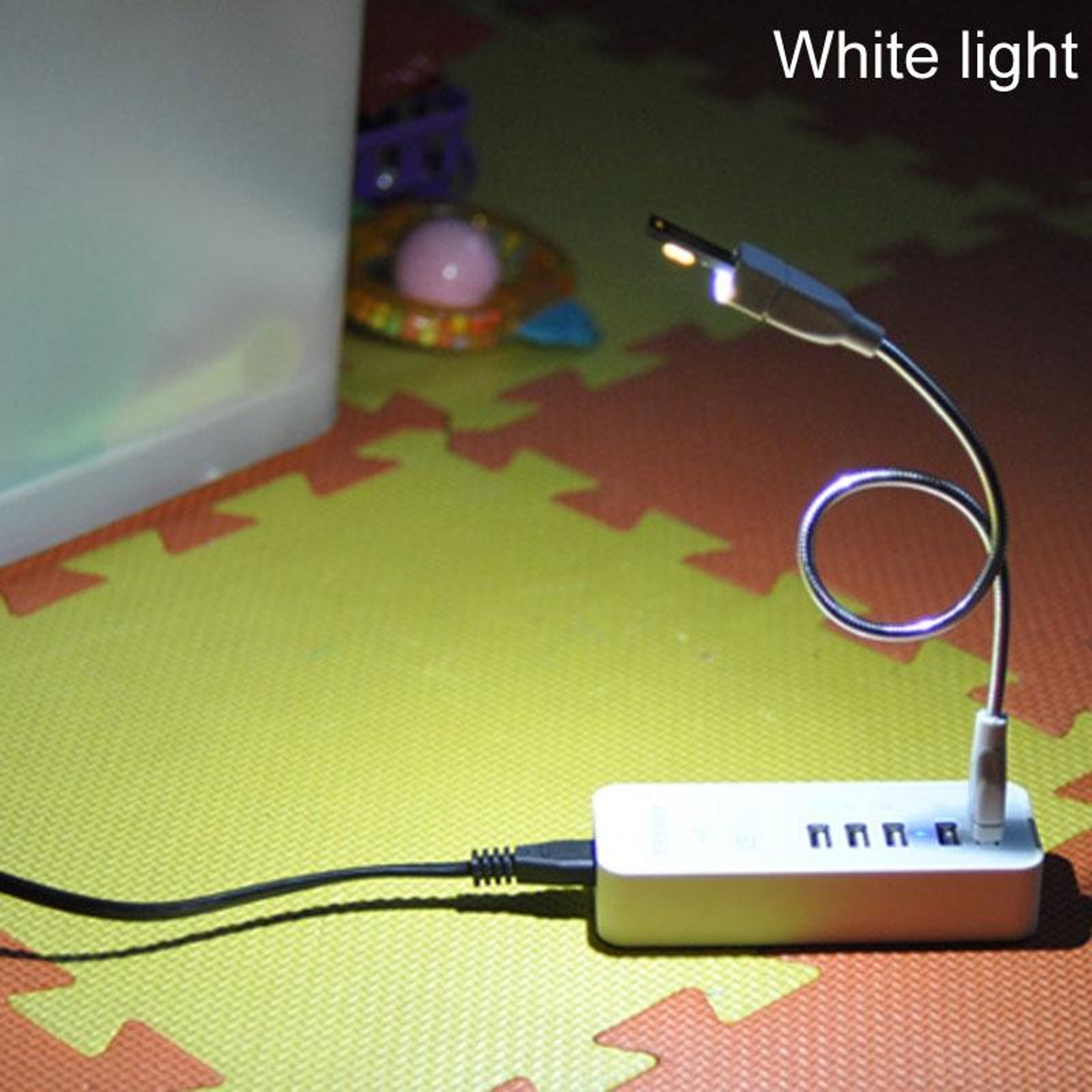 USB Mini LED Emergency Light Keychain Lantern Touch Dimmable Portable Camping Light 5