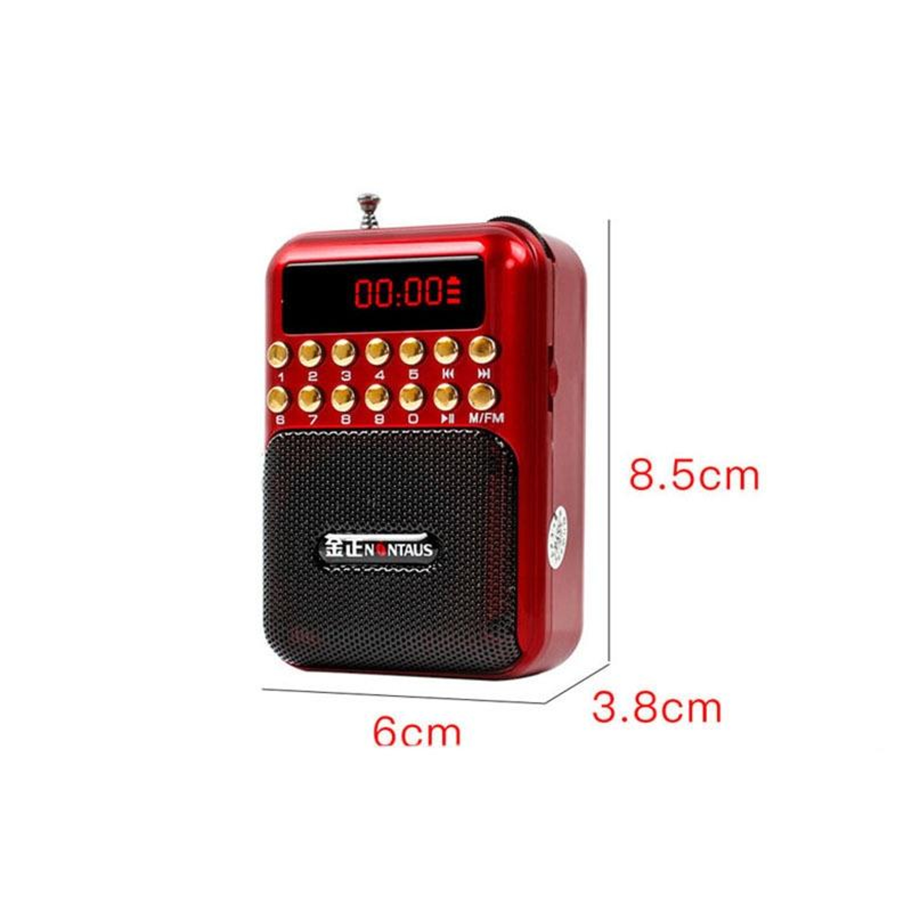 Portable FM Radio  Rechargeable MP3 Player Speaker With USB And TF Card Support 7