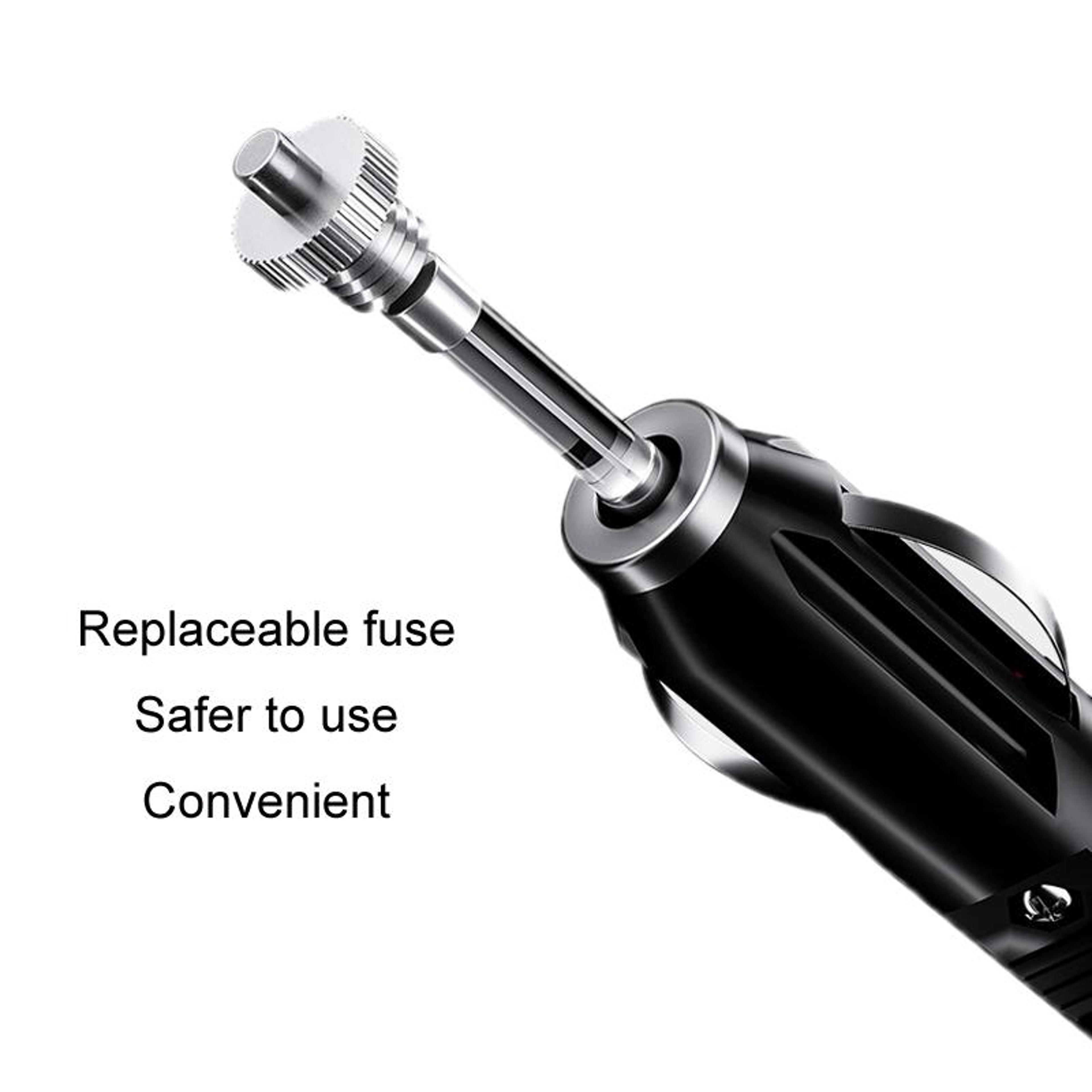 12V/24V Cigarette Lighter Socket Extension Cable with Battery Clips & Replaceable Fuse (4m) – view 4