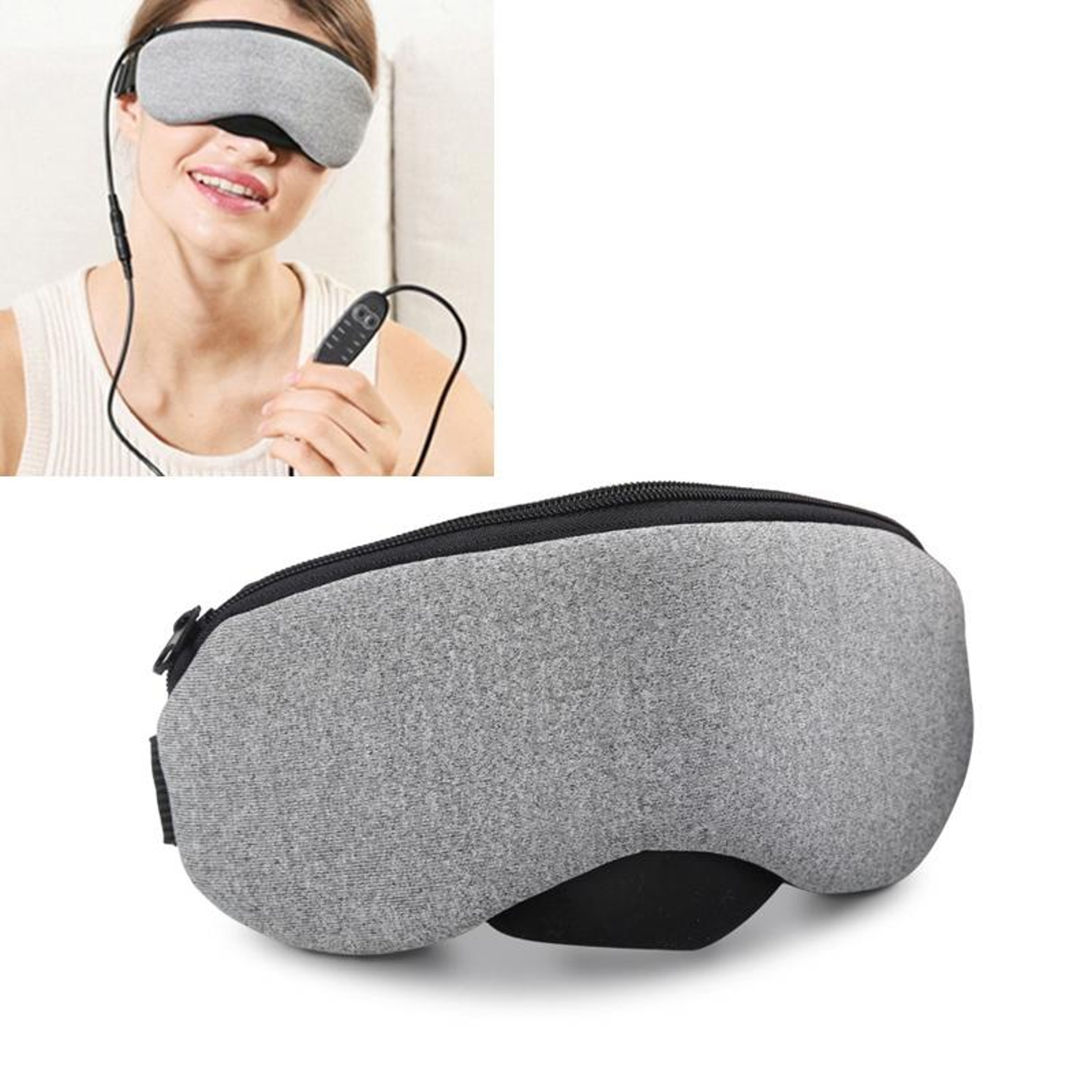 TheraSteam Heated Sleep Eye Mask USB Rechargeable Warm Compress for Eye Strain Relief – view 9